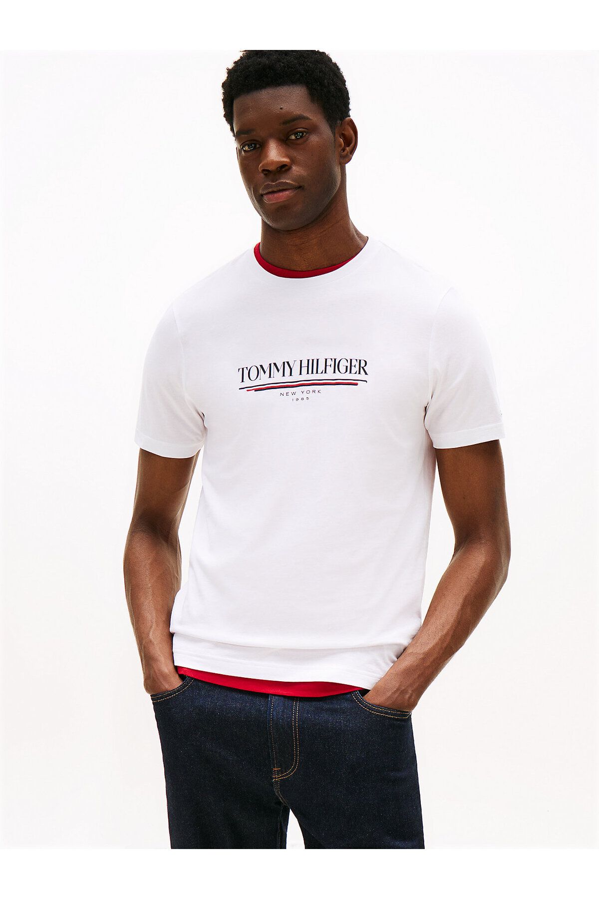 Tommy Hilfiger Logo Crew Neck T-Shirt