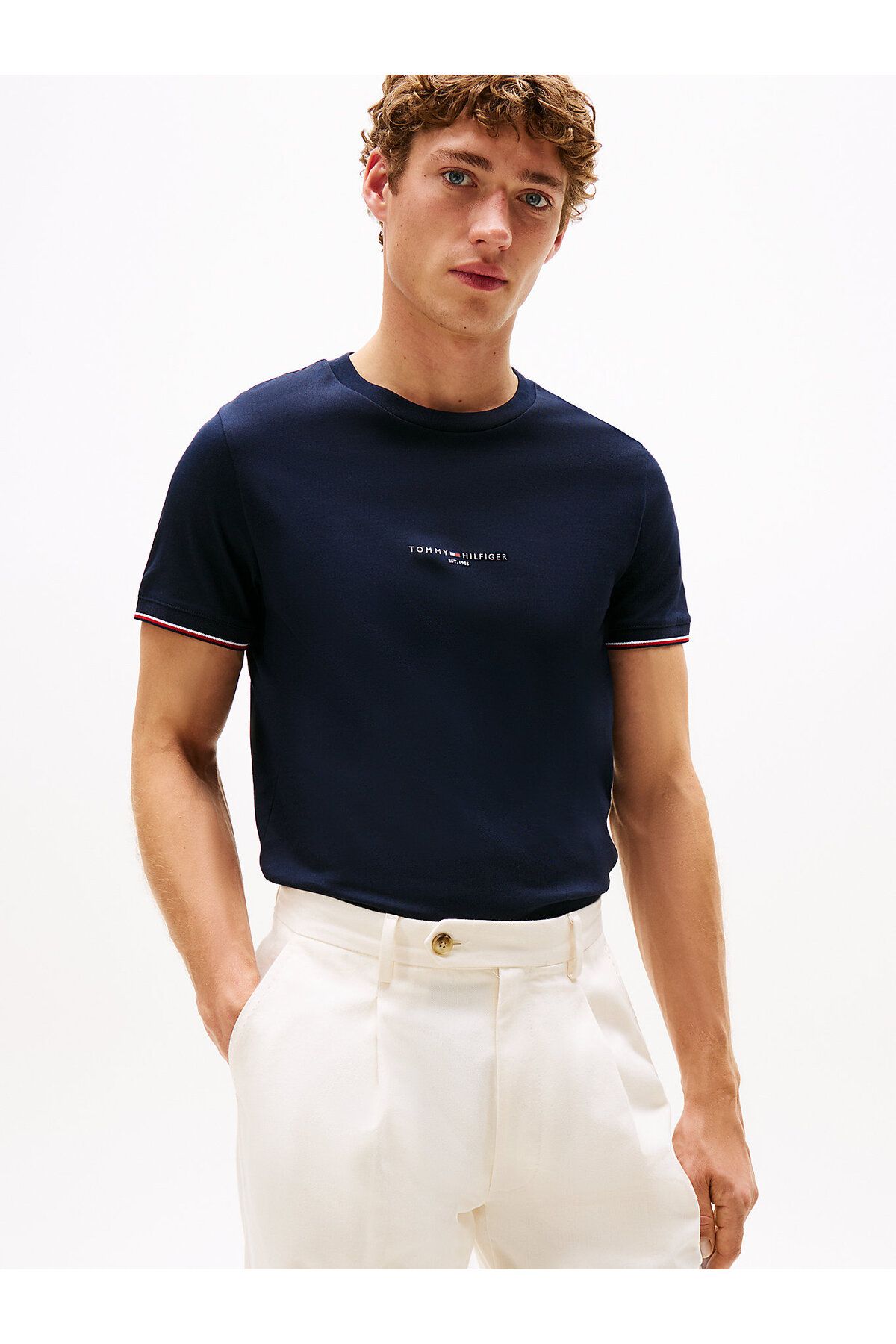 Tommy Hilfiger Slim Jersey Tipped T-Shirt