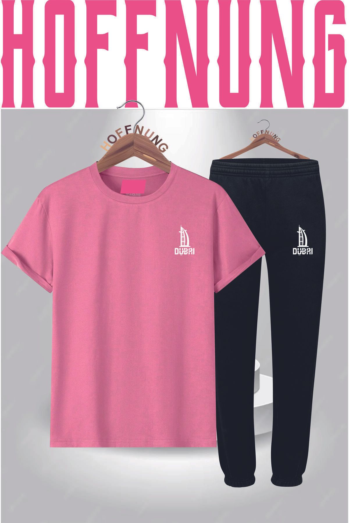 HOFFNUNG Full Pants Bubaı Burjslsrsb 1 Colour Baskılı Hoffnunf Full Pants Yazlık Takım
