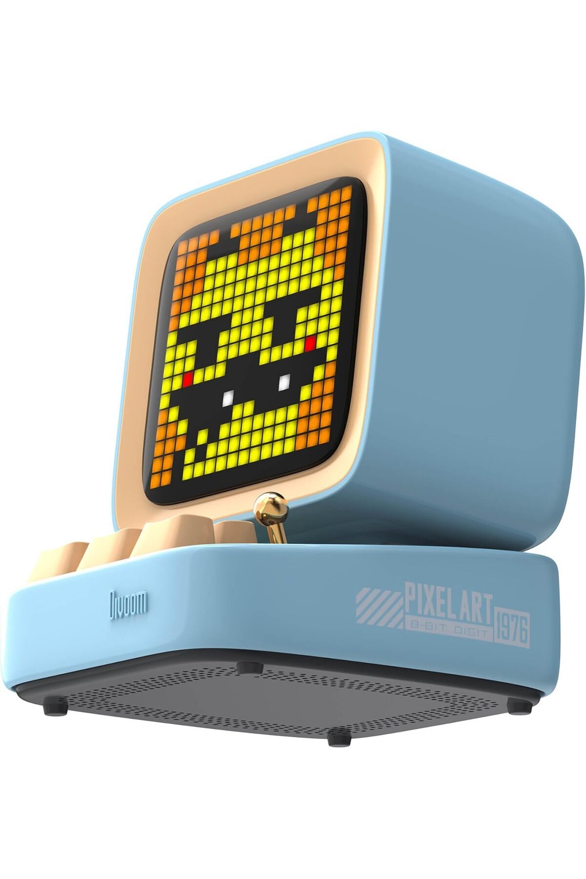 DIVOOM-Ditoo-Mic Bluetooth Speaker with Karaoke Microphone - RGB Keyboard and Pixel Display (Blue) 3