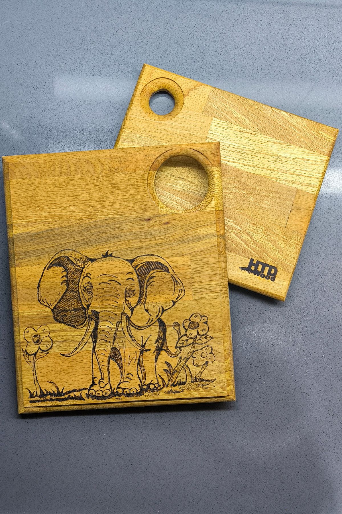 htd wood Ahşap Dekoratif Kesme Tahtası