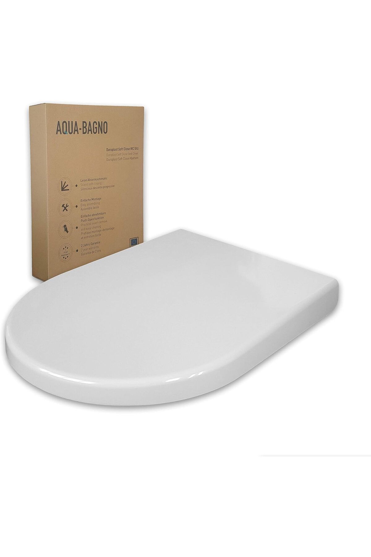 STOREMAX acelya Bagno | Otomatik kapanma sistemli klozet kapağı, antibakteriyel, AB'de üretilmiştir, çı