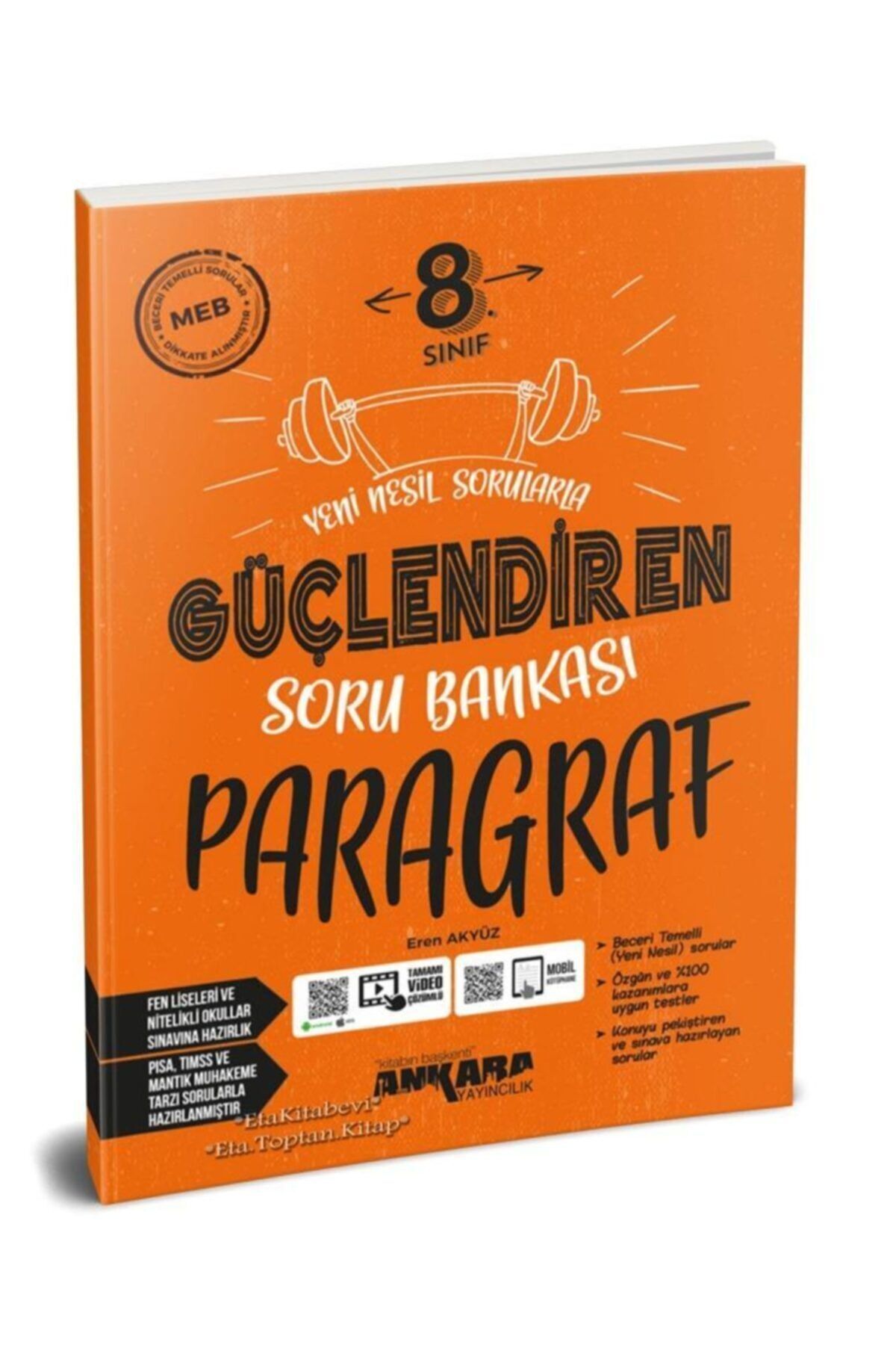 kitabın başkenti ankara yayıncılık Ankara Yayıncılık 8. Sınıf Lgs Paragraf Güçlendiren Soru Bankası Yeni 2025