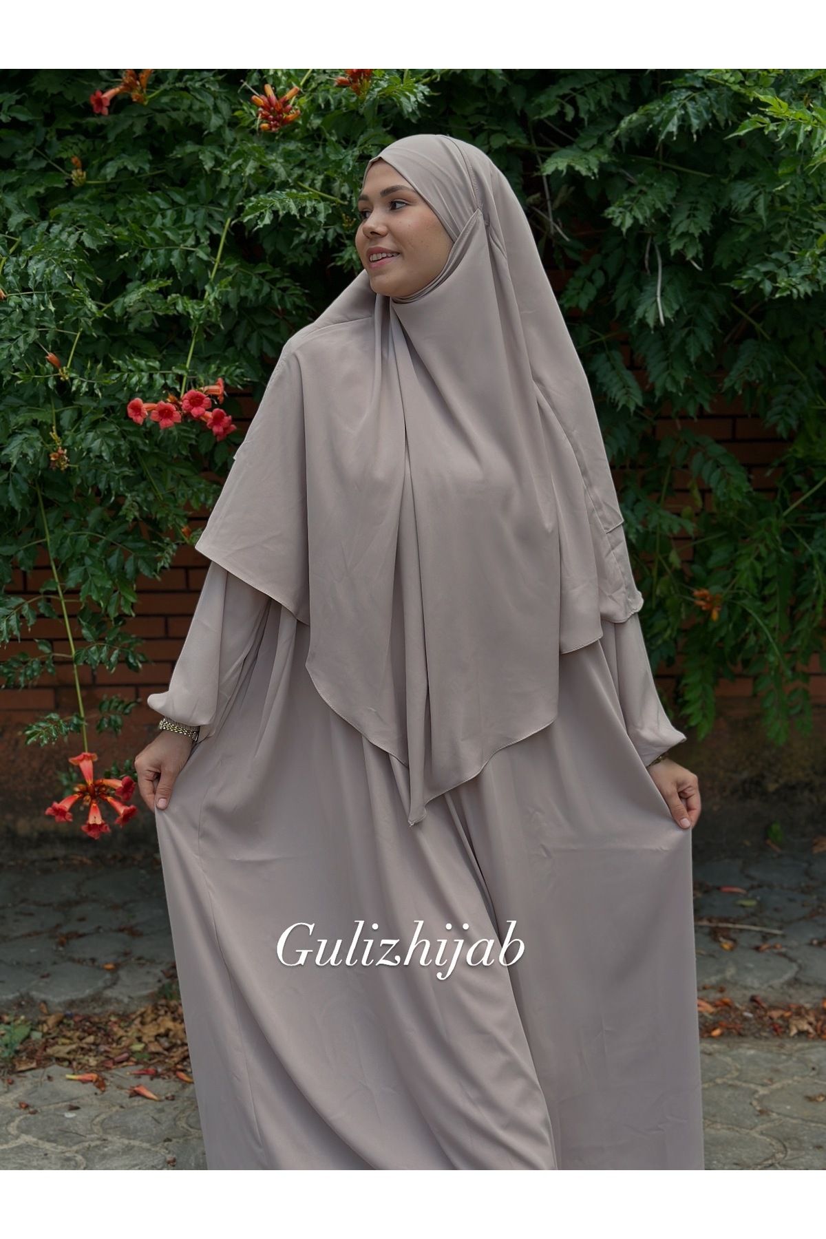 güliz hijab Ferace sufle peçe takım (3PARÇA)