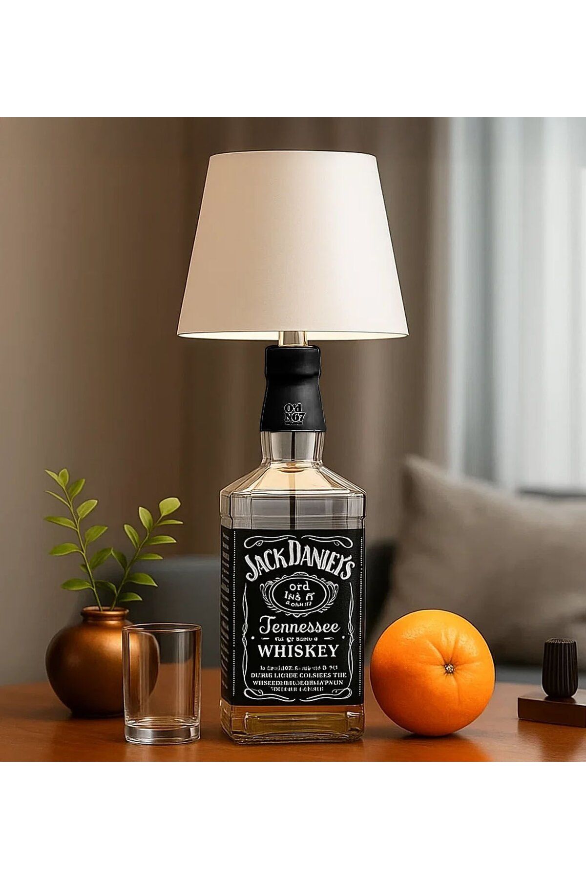 Bk Gift Kablosuz 3 Renkli Led Beyaz Şişe Lambası, Ev Hediyesi, Arkadaşa Hediye, Sevgiliye Hediye