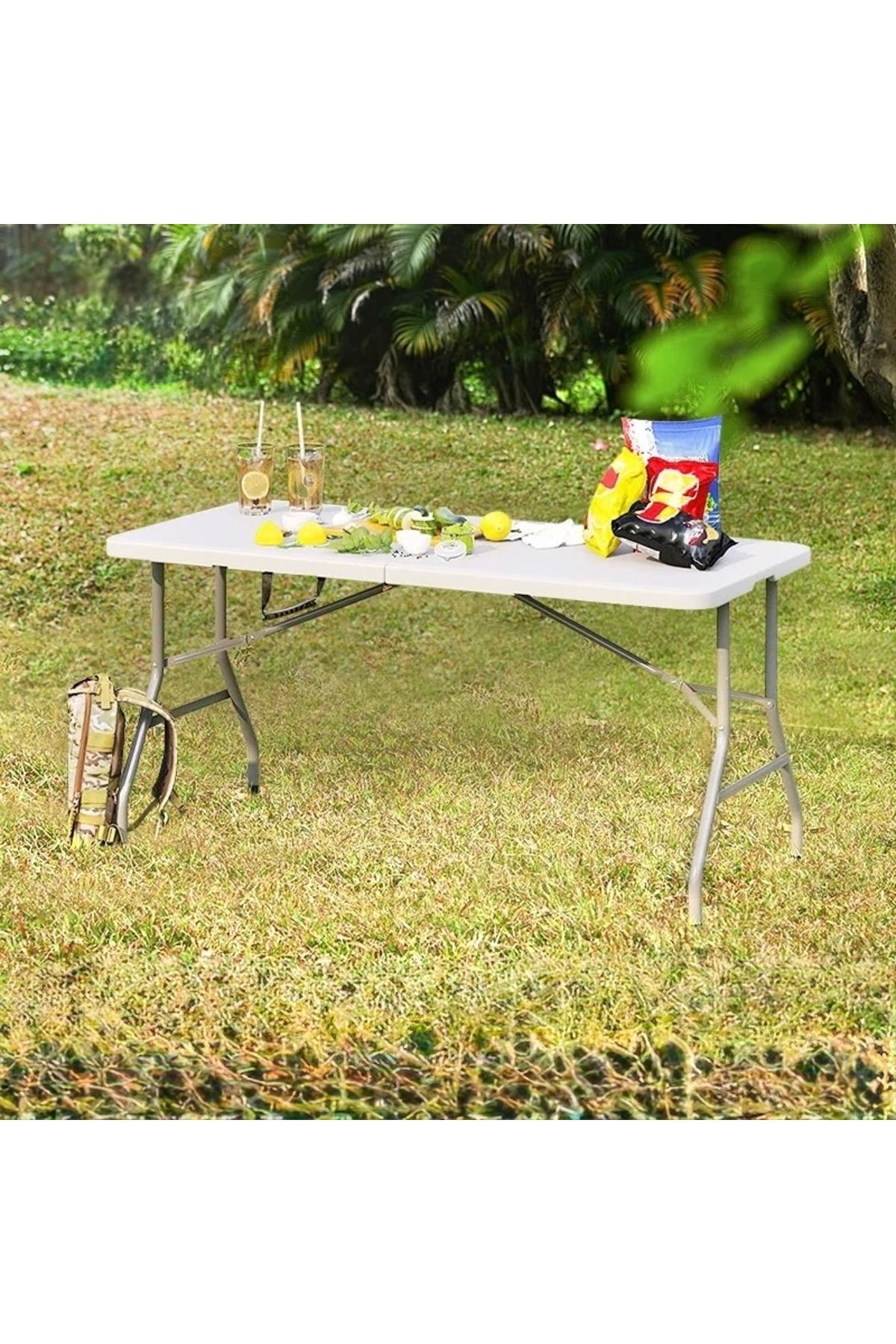 Living-Multi-Purpose Foldable Table with Handle – Rectangular Design 5