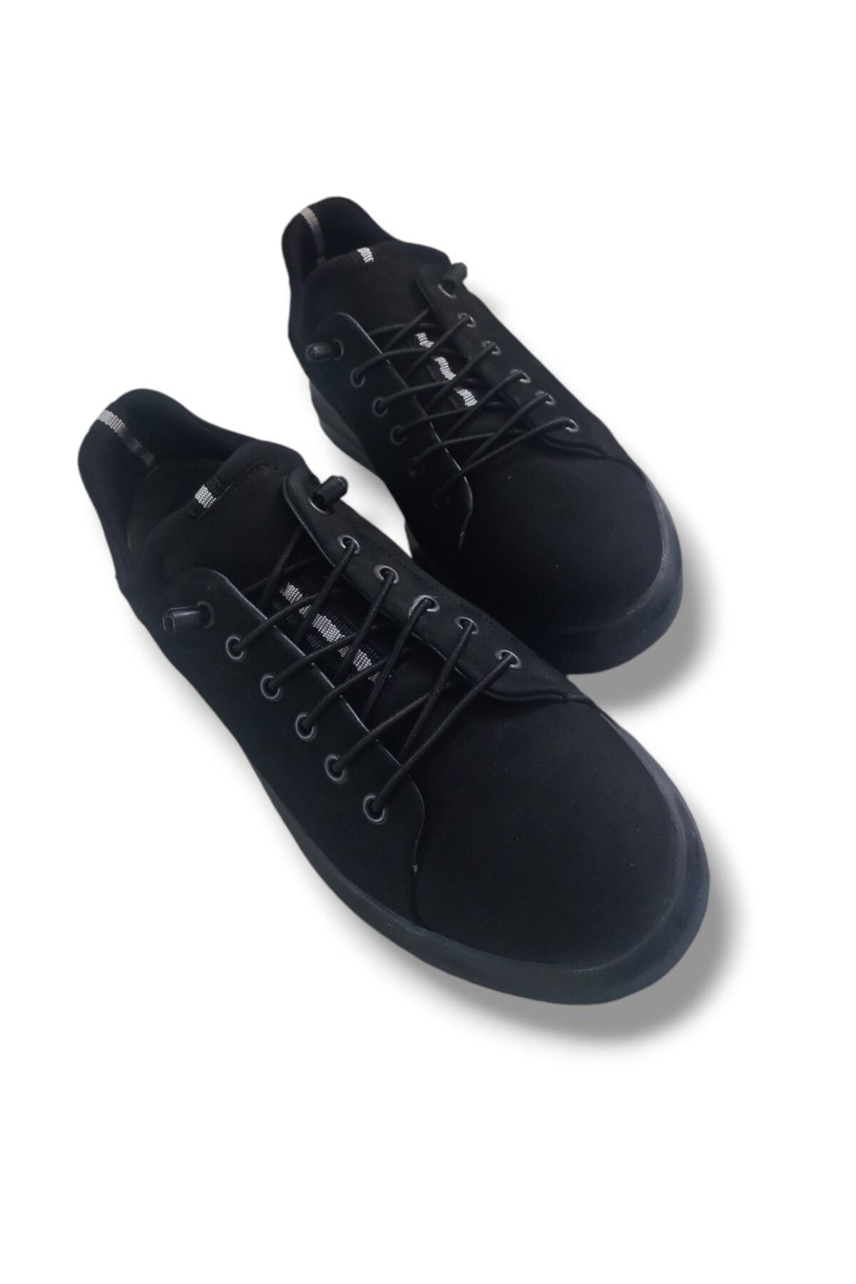 Growish GR220 Hakiki Süet Deri Günlük Kullanım Koyu Siyah Erkek Sneaker Ayakkabı