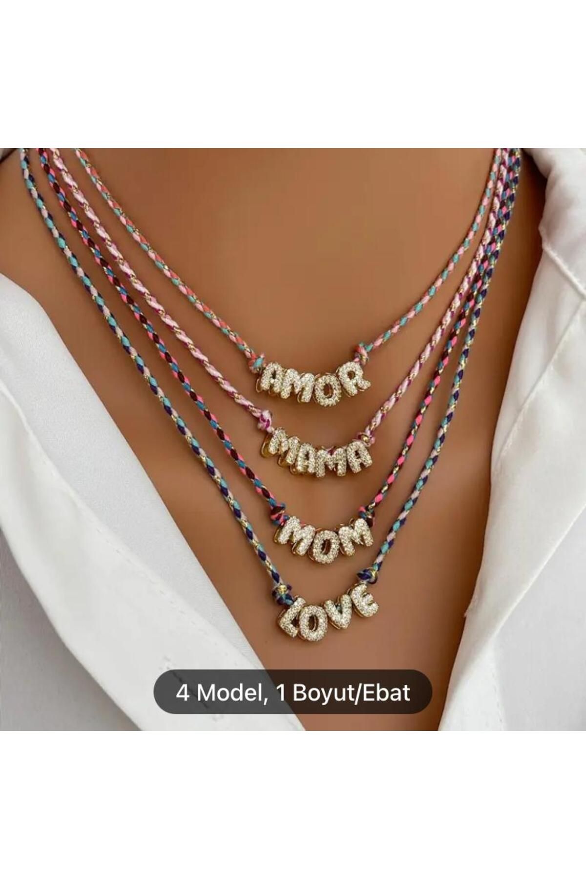 COUSİNS SHOP AMOR TAŞLI İP KOLYE