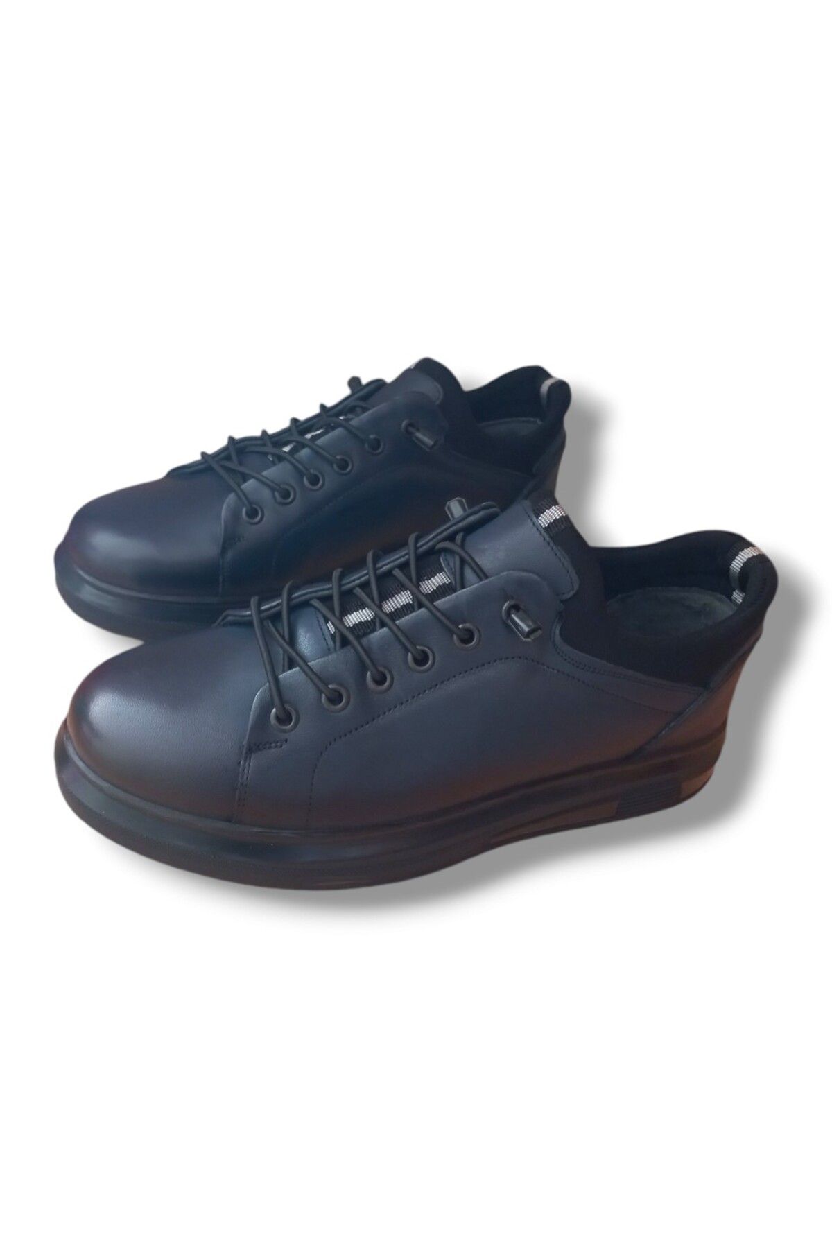 Growish GR223 Hakiki Deri Günlük Kullanım Mat Lacivert Erkek Sneaker Ayakkabı