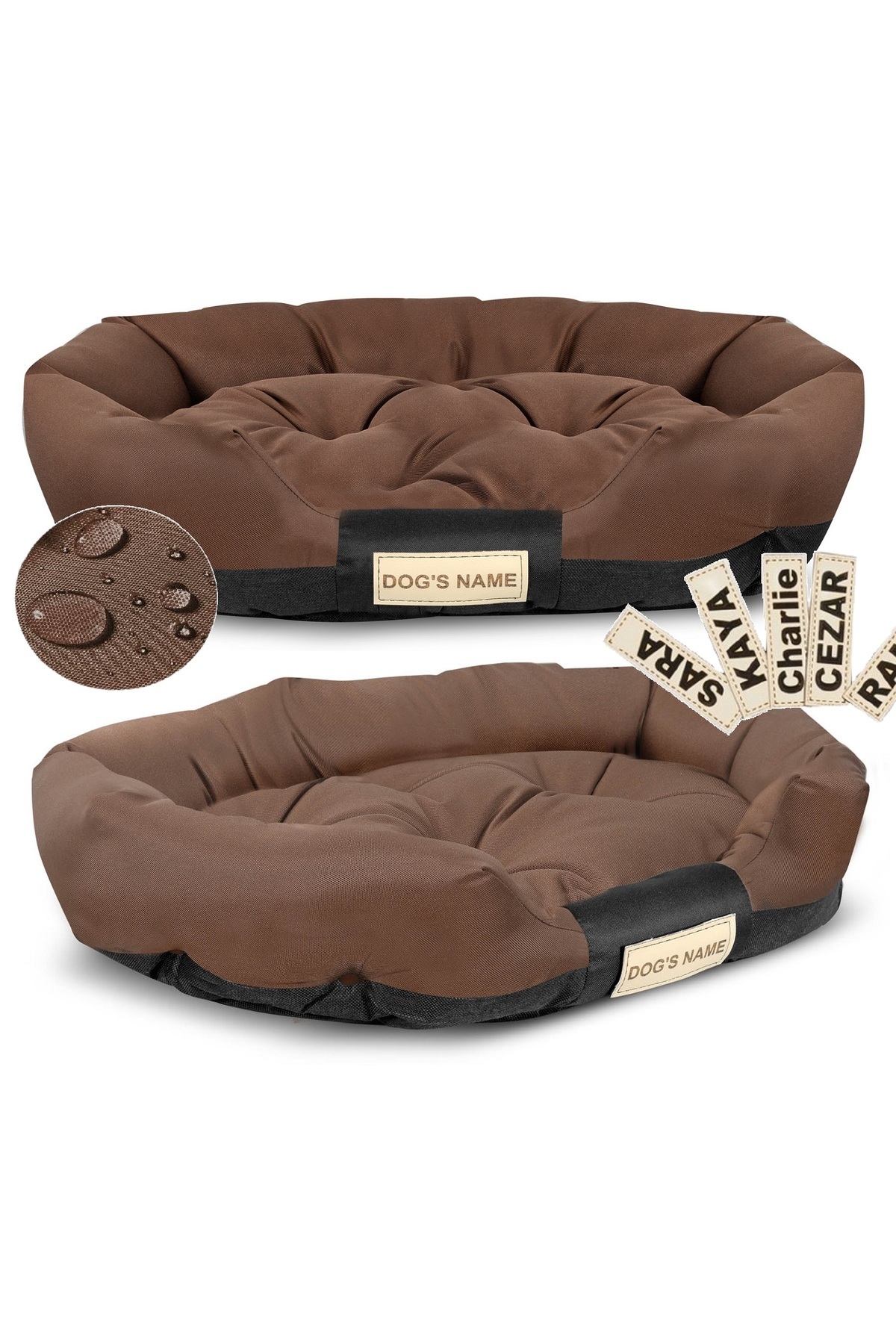 shumee Pat Pentru Câini 130x105 Cm Personalizat Impermeabil Maro - One Size