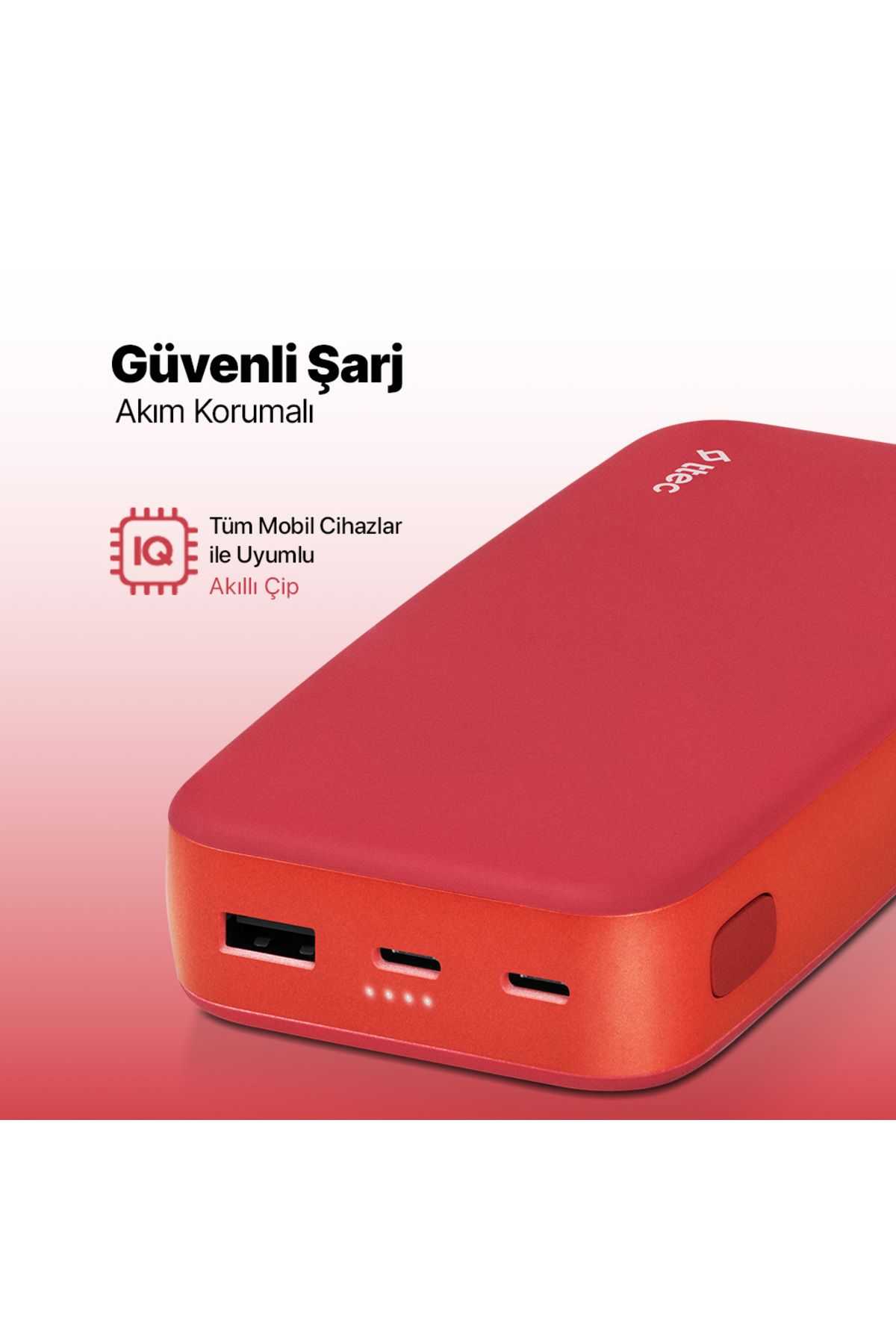 Ttec ChargeUp 20.000mAh Taşınabilir Hızlı Şarj Aleti / Powerbank