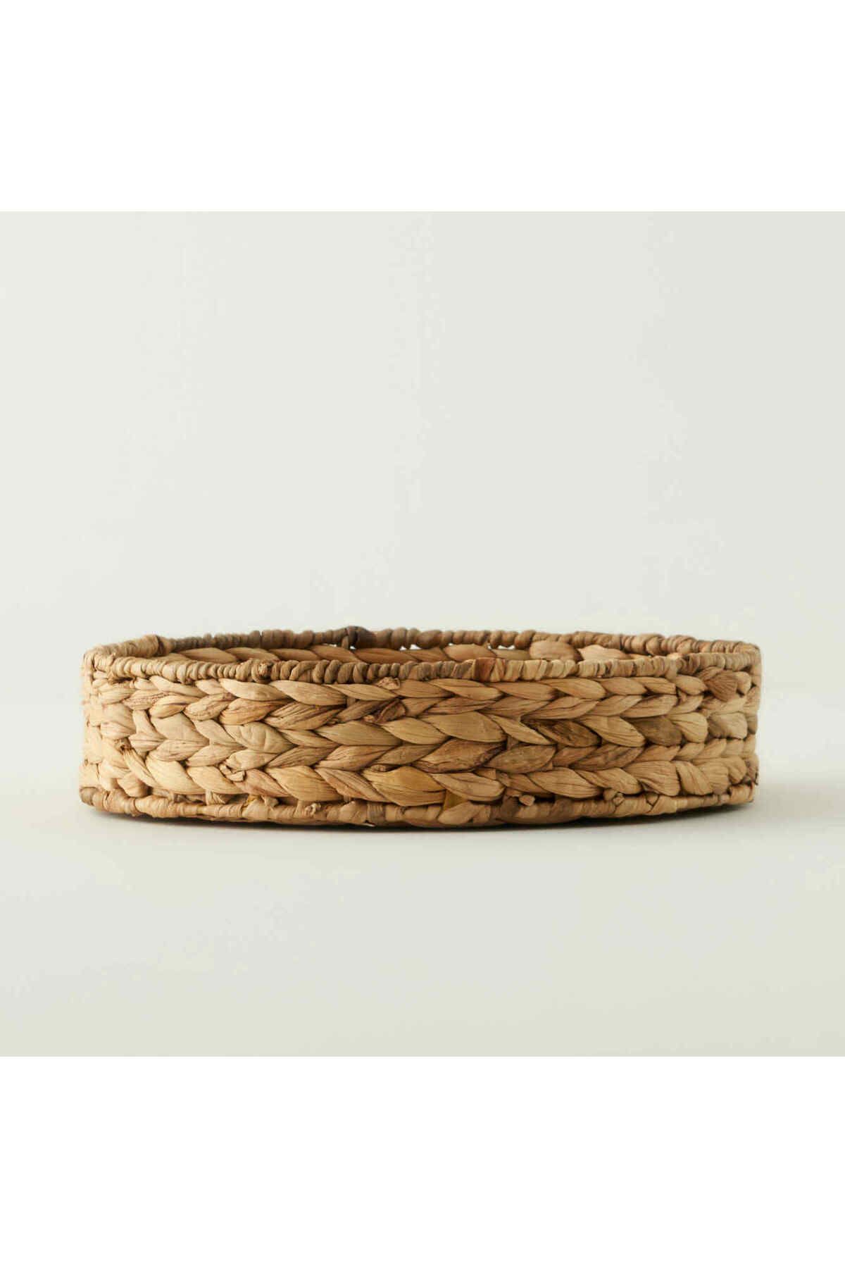 Bella Maison Olden Su Sümbülü Dekoratif Tepsi Naturel (32x7 cm)