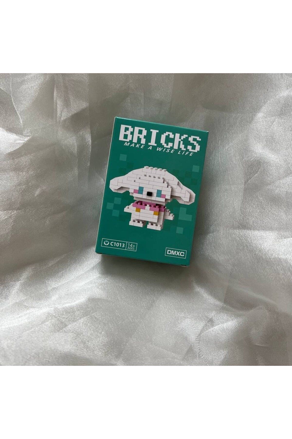 Toum Cinnamoroll Bricks Küçük Parçacık 3D Puzzle Lego Masaüstü Dekorasyonu