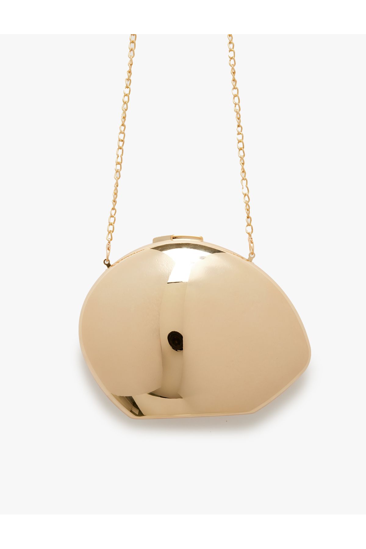 Koton-Asymmetrical Metallic Bag with Chain Strap 2