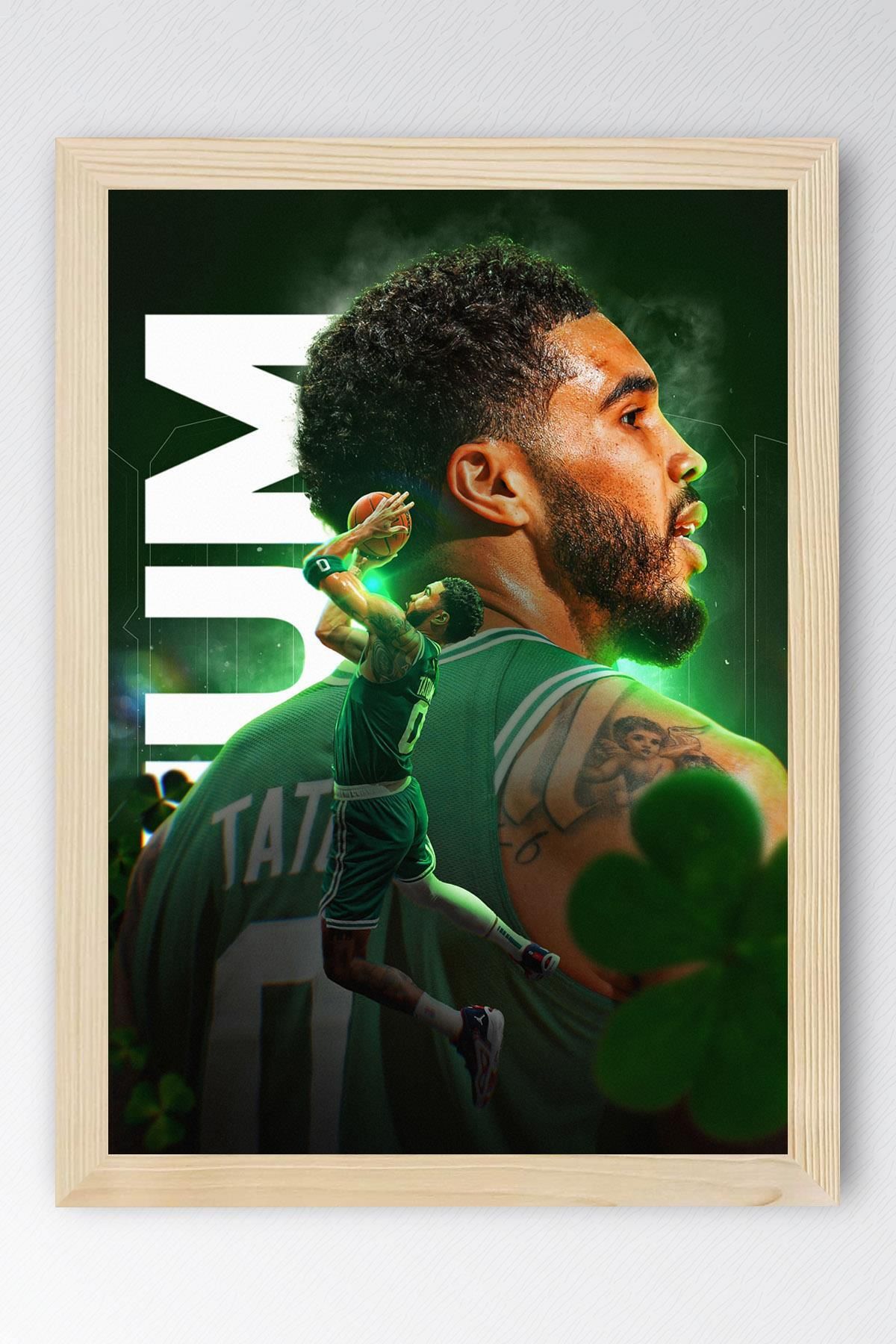 Saturn Jayson Tatum Çerçeveli Tablo - Basketbol NBA Posteri Tablo