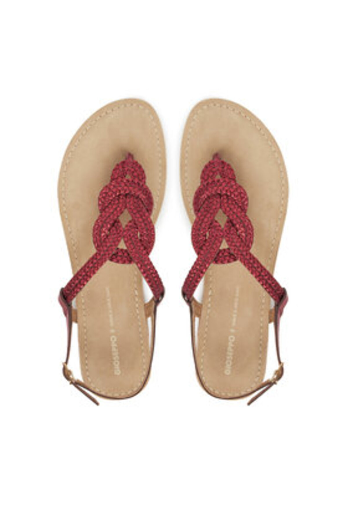 Sandales Femme Gioseppo 72066-P – Cuir Tressé Coloré, Confort Été