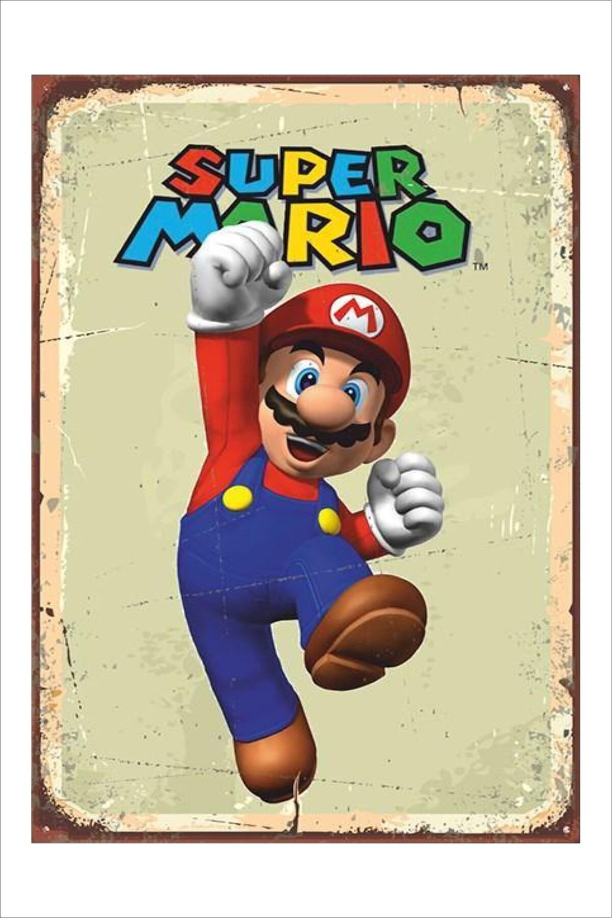 Yeni Yıldız Reklam RETRO SÜPER MARİO KOMİK RESİMLER TABLO