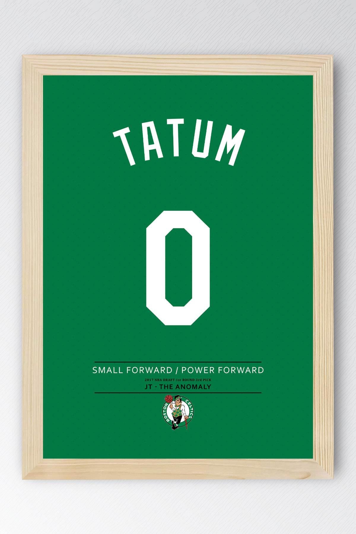 Saturn Jayson Tatum Forma Çerçeveli Tablo - NBA Boston Celtics Jersey