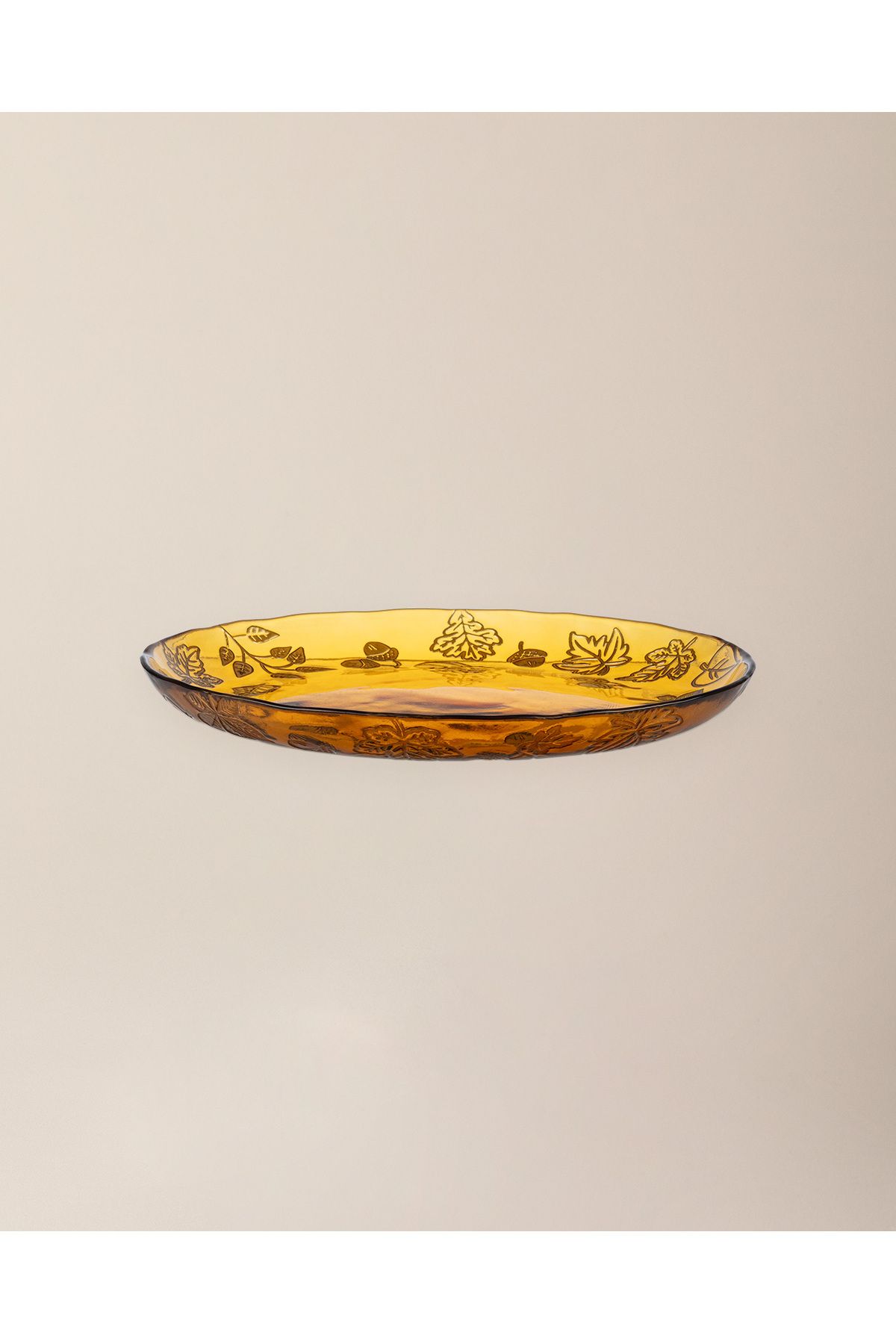 Madame Coco Noisette Pasta Tabağı - 21 cm - Amber