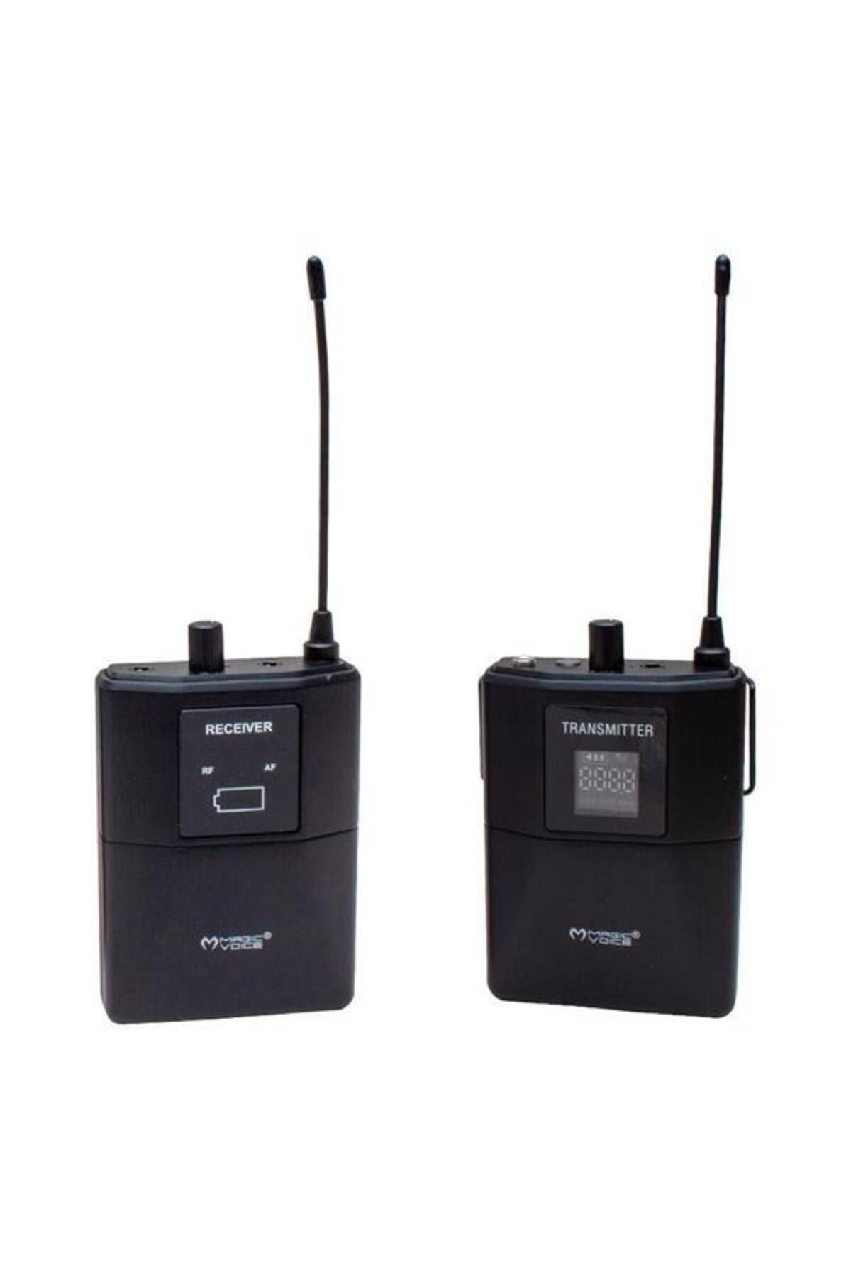 Modafiks Magicvoice Mv-19602 UHF Kablosuz Kamera Uyumlu Bluetooth İkili Mikrofon Set