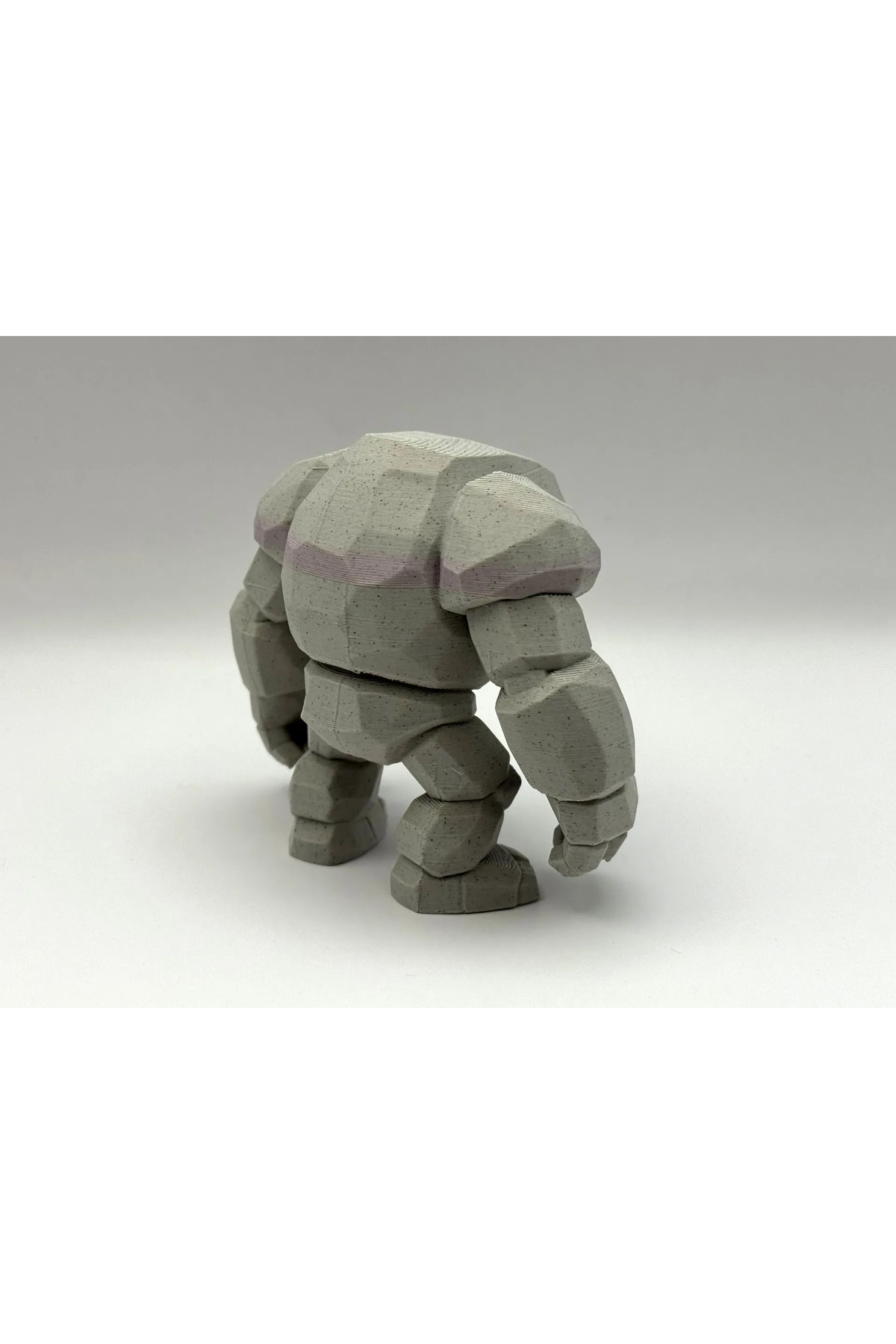 Stone Golem Figür 10 cm 3D Baskı Dekoratif Fantastik Karakter Koleksiyon Biblosu