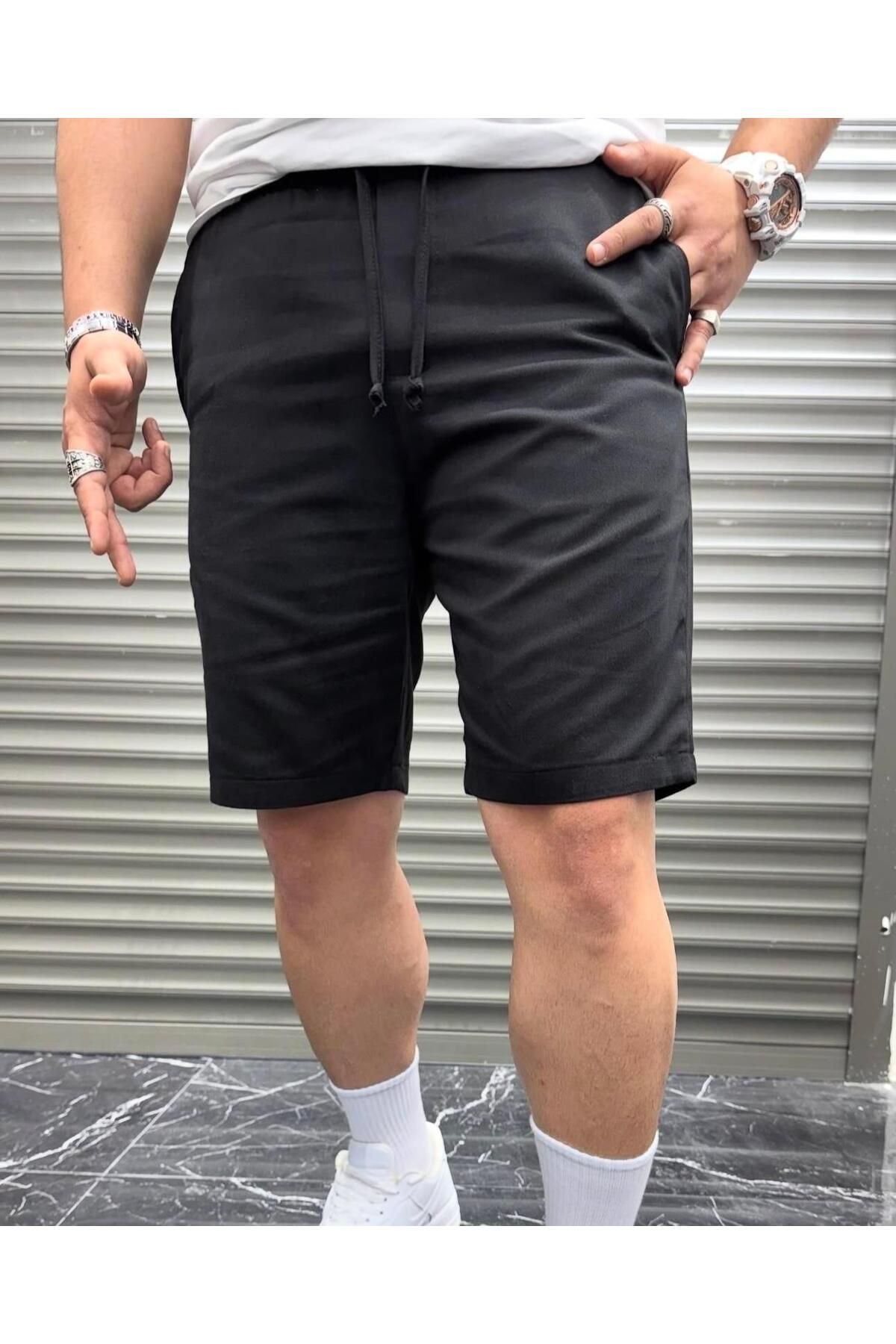 MODA SİYAH GABARDİN ŞORT