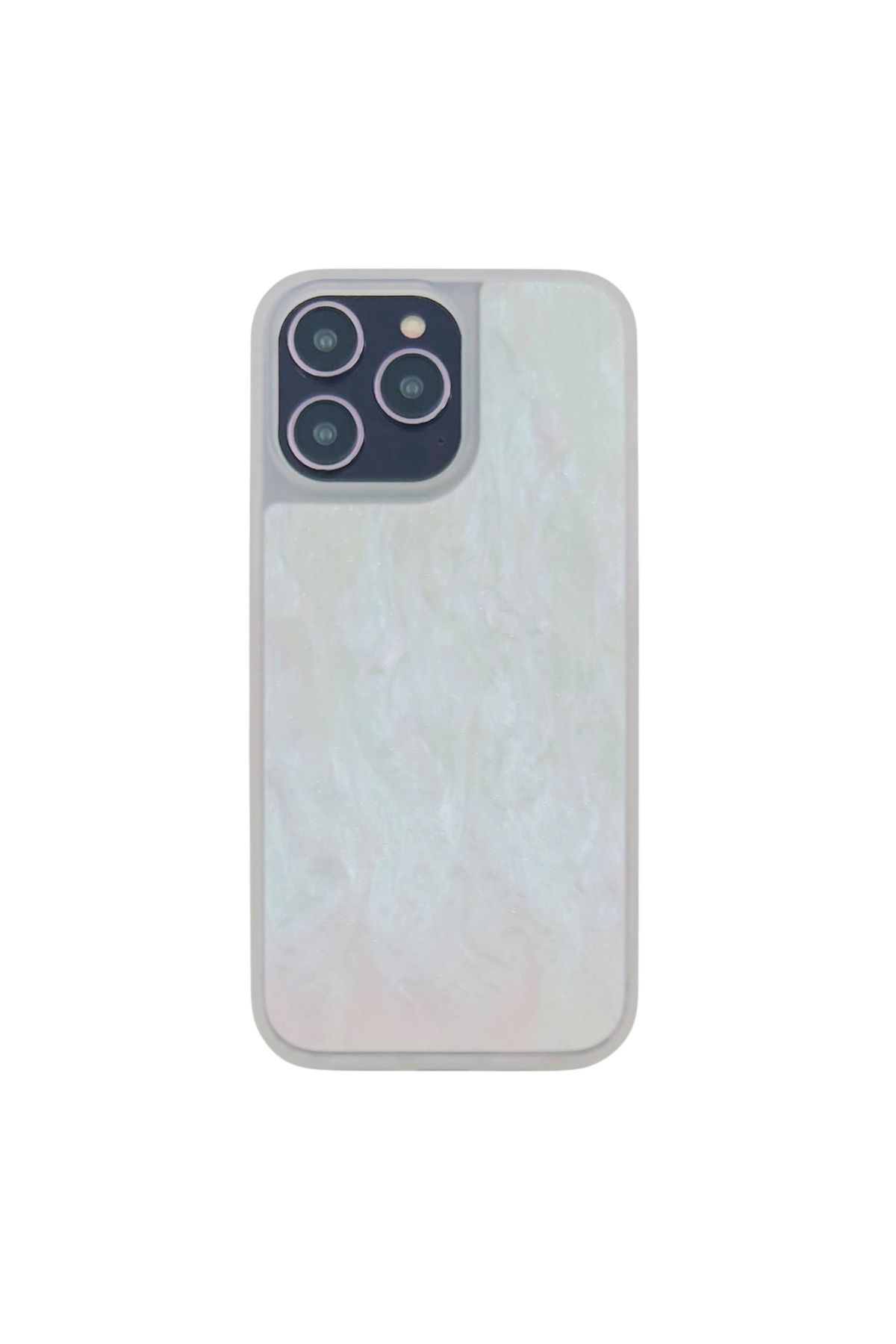 Nettech Apple iPhone 14 Pro Uyumlu NT-N071 Arka Koruma Kılıf (Beyaz-Pembe) NT-113546