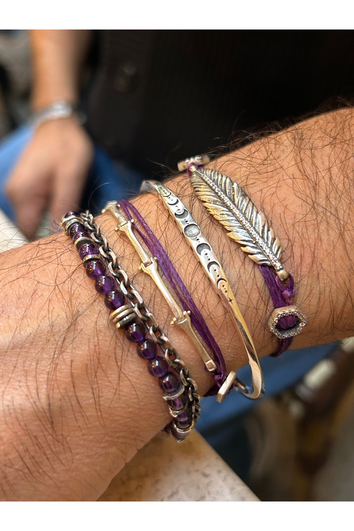 Shaman İstanbul Ay Döngüsü Kelepçe Bileklik