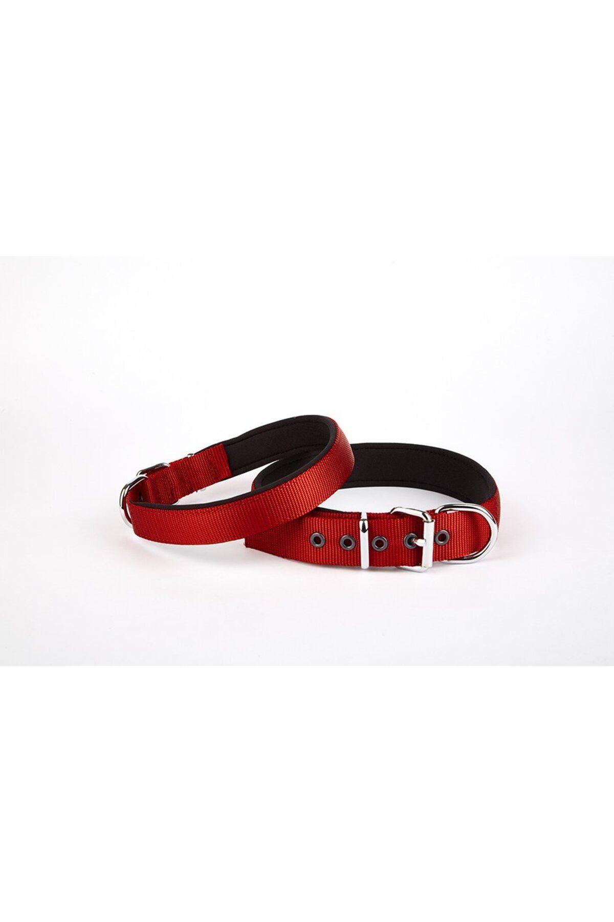 Zayla Dokuma Köpek Boyun Tasması 45-52 cm Kırmızı