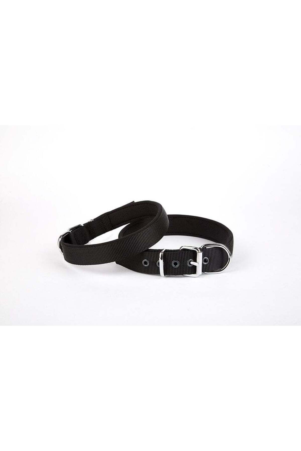 Zayla Dokuma Köpek Boyun Tasması 45-52 cm Siyah