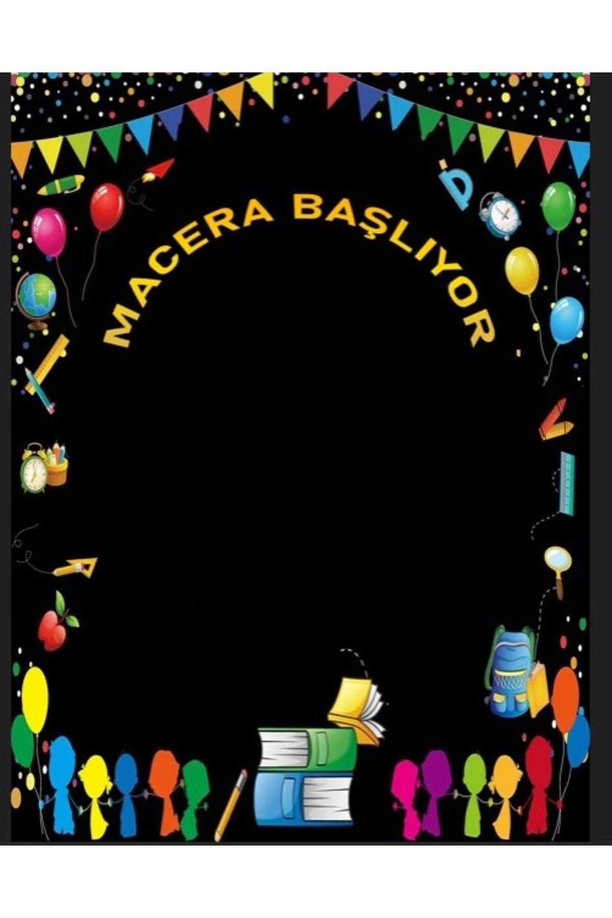 PROMISEBACKDROP2 MACERA BAŞLIYOR/ BİR YILA HAZIR MISIN ? / OKUL AÇILIŞI / SINIF PANOSU / OKULDAYIZ 150 X 200
