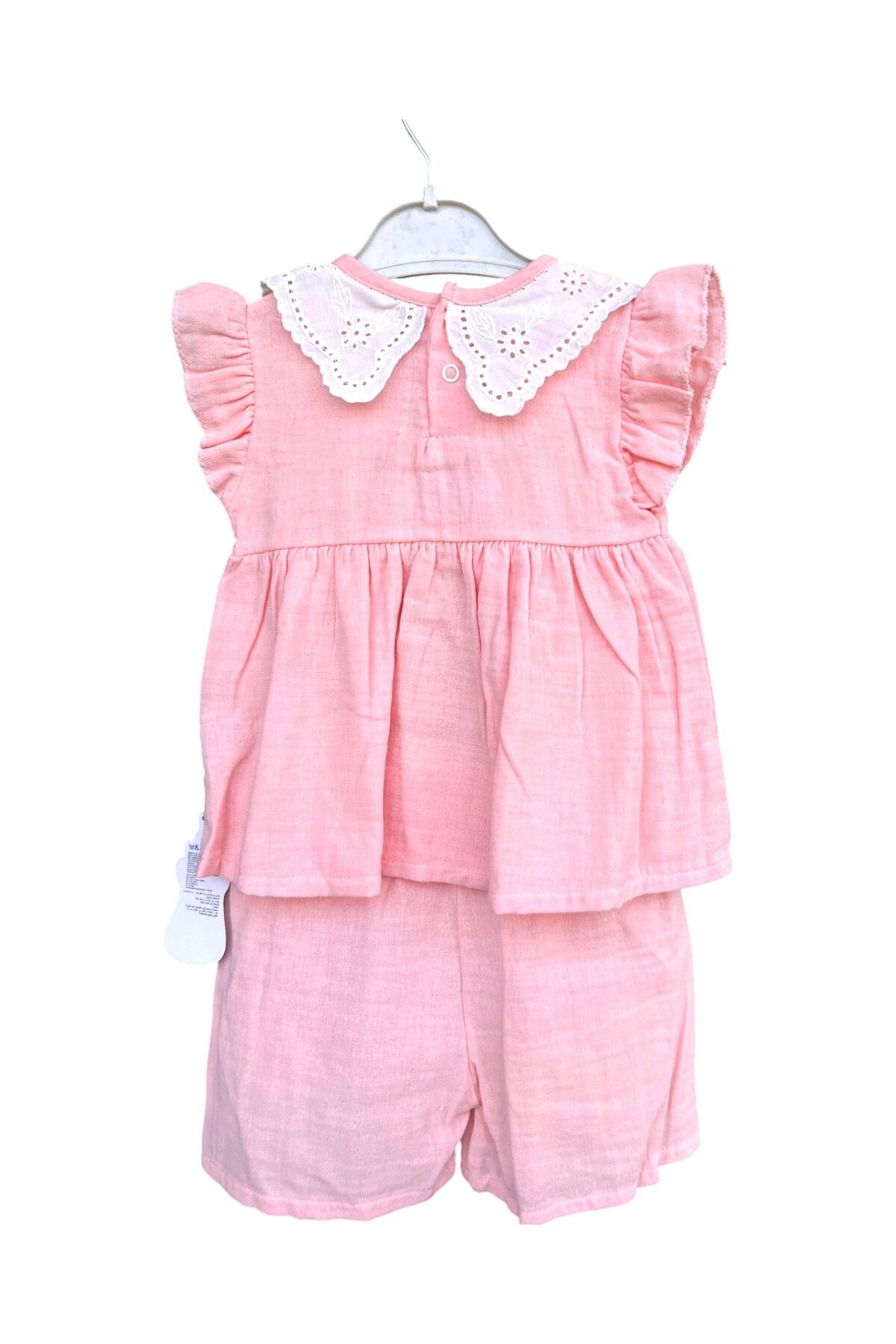 GMG Baby Müslin 2li takımFransız yaka çıtlı şort