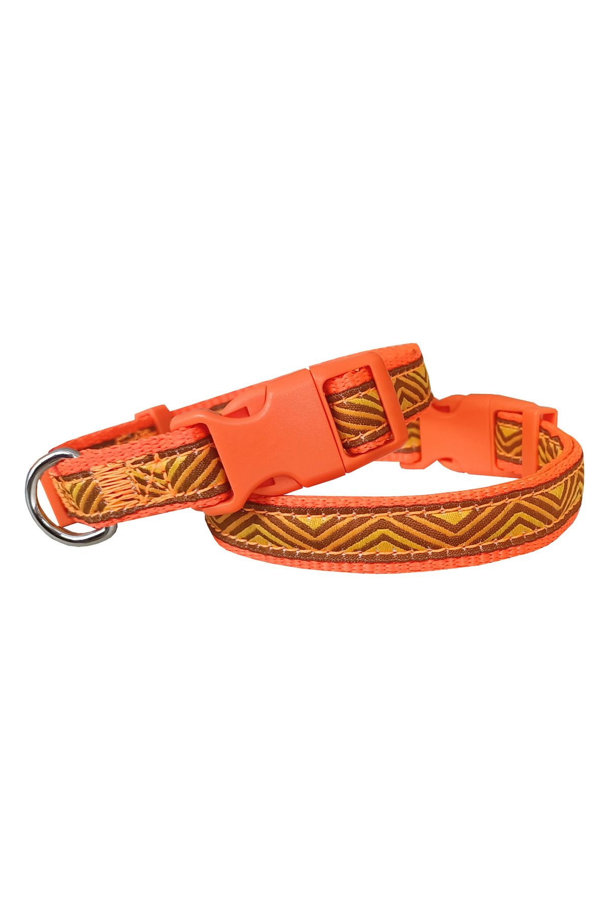 Zayla Dalga Desenli Dokuma Köpek Boyun Tasması 1,5 cm x 27-40 cm Tcu