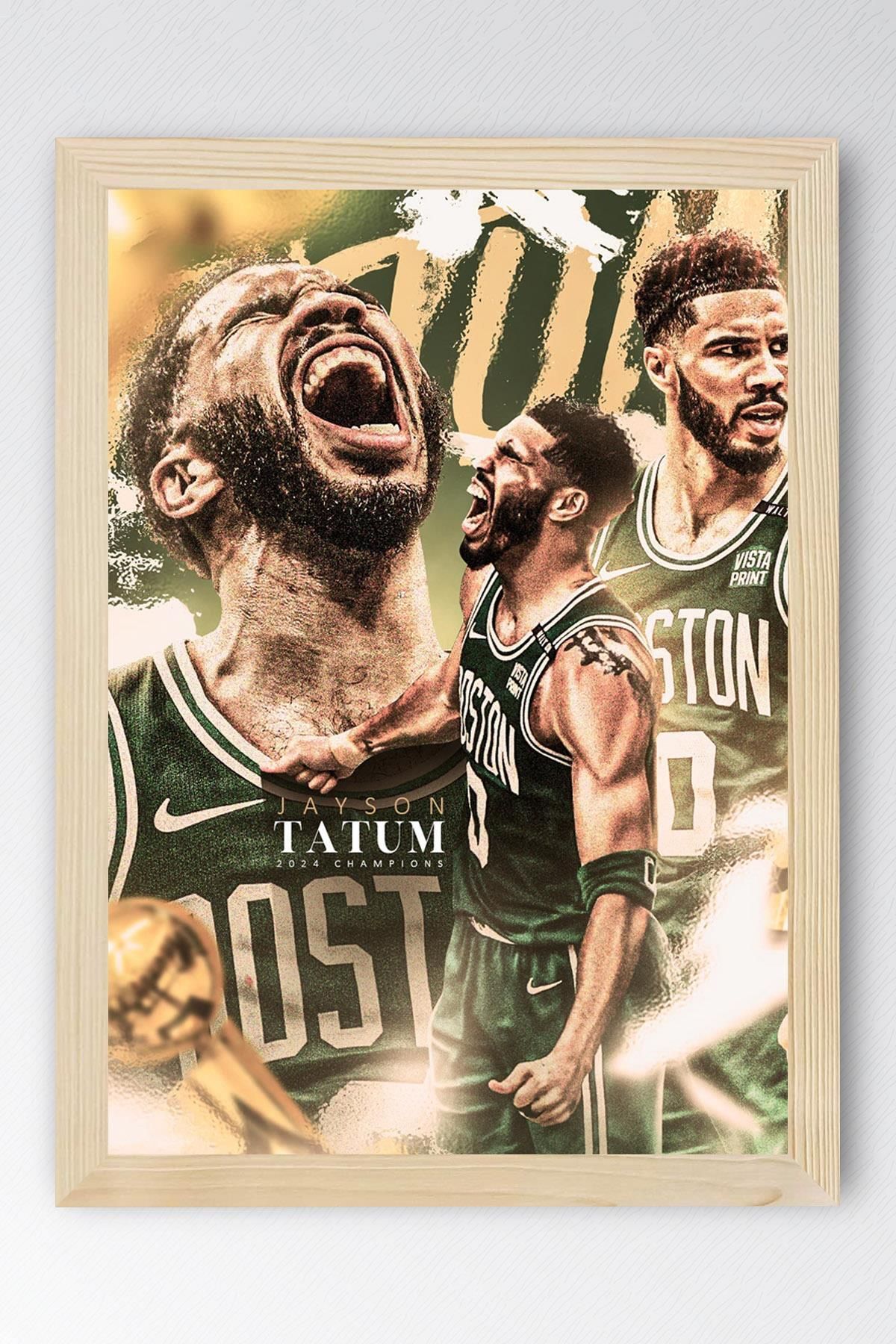 Saturn Jayson Tatum Çerçeveli Tablo - Basketbol NBA Posteri Tablo