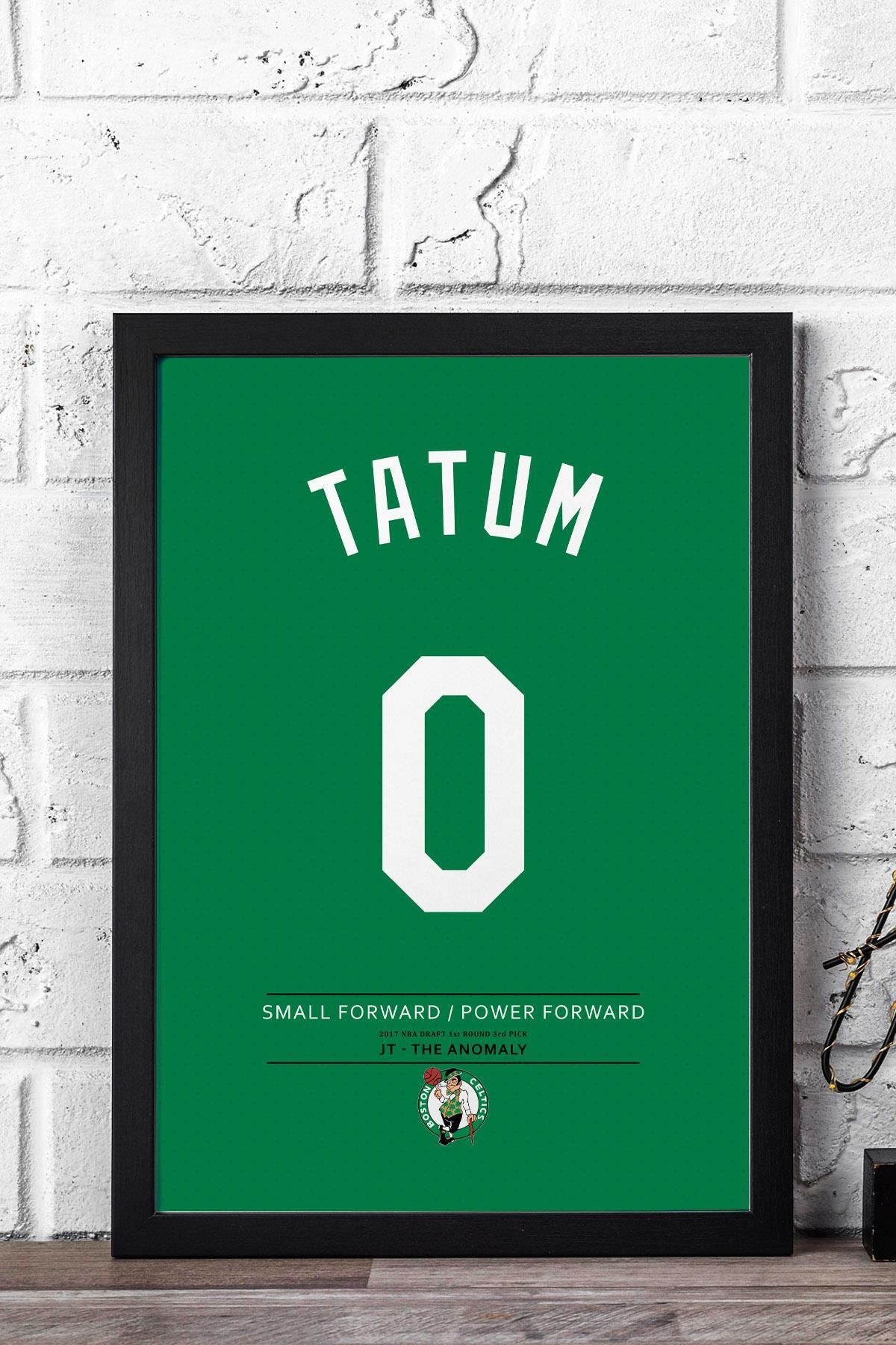 Saturn Jayson Tatum Forma Çerçeveli Tablo - NBA Boston Celtics Jersey