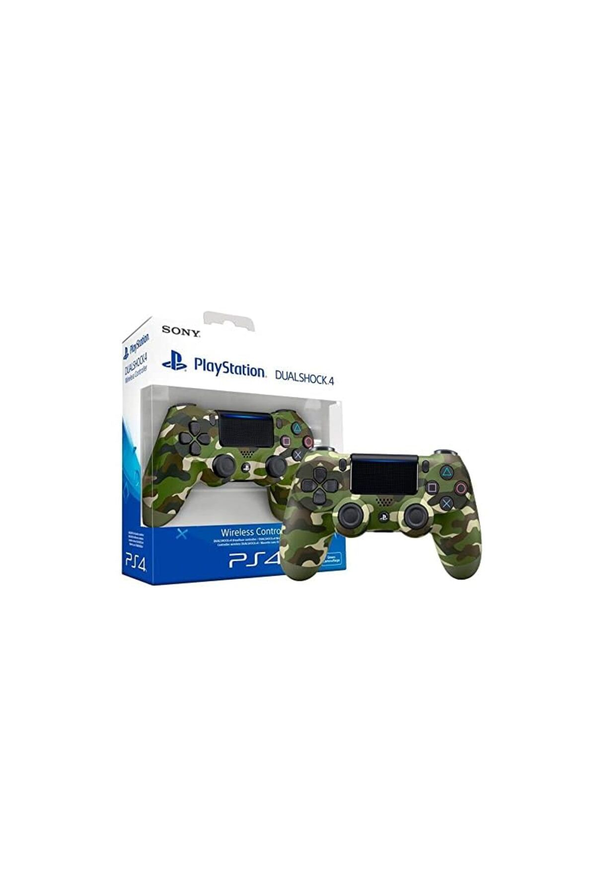 COOYA-Wireless Controller 4 for PlayStation 4,Green Camouflage Design,Responsive Buttons,Built-in Touchpad 8