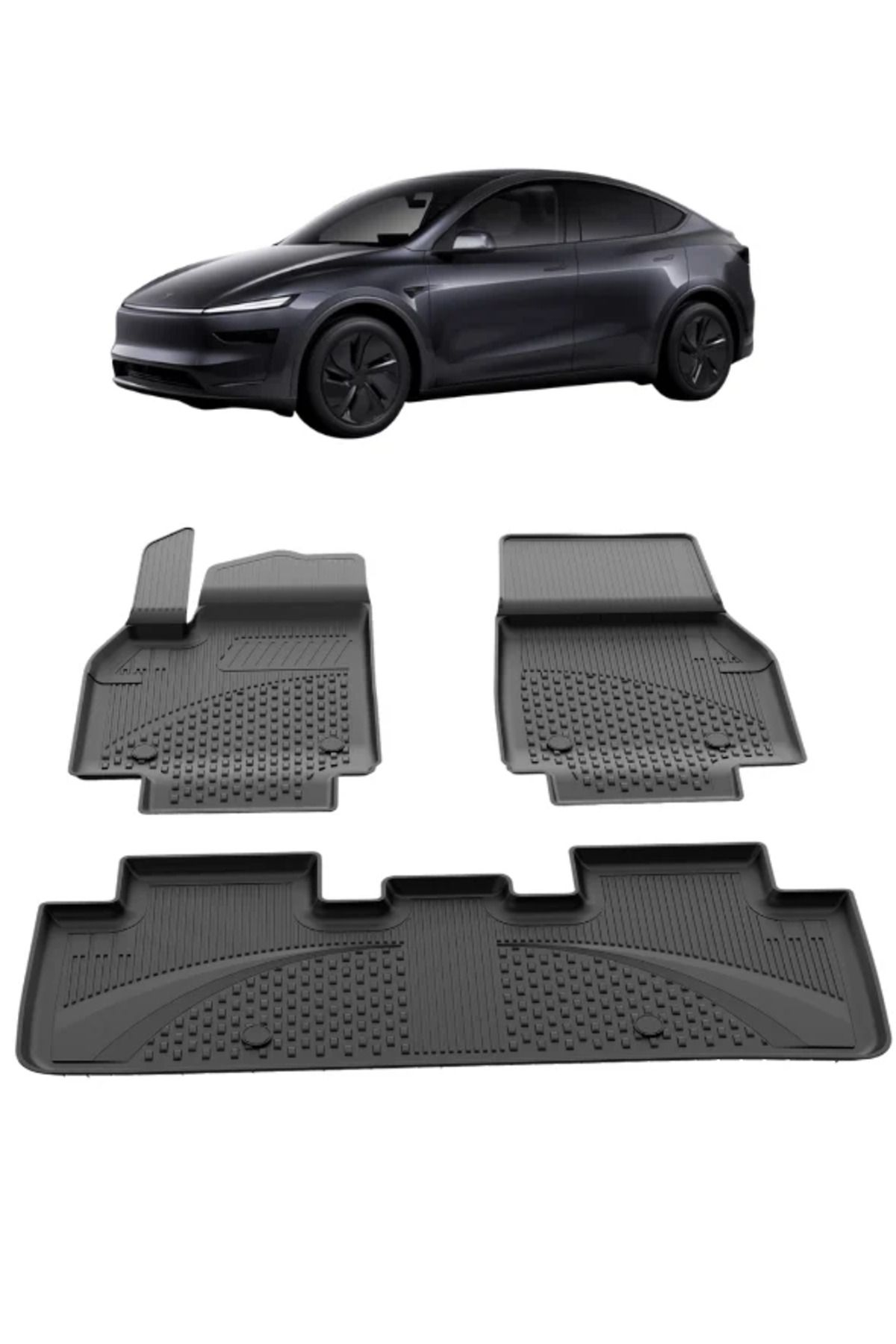 Sahler Tesla Model Y Juniper 2025+ Uyumlu SAHLER 4.5D PRO Premium Oto Havuzlu Paspas