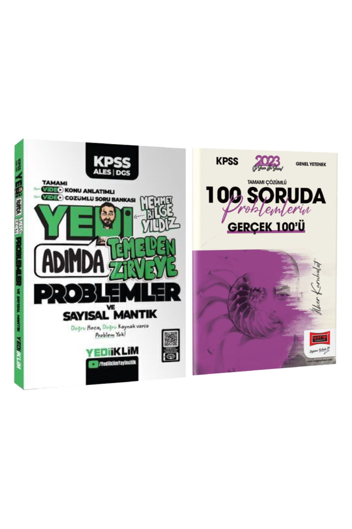 Yediiklim Yayınları Mehmet Bilge Yıldız Yedi Adımda Temelden Zirveye Problemler ve Sayısal Mantık+ 100 Soruda Problemler