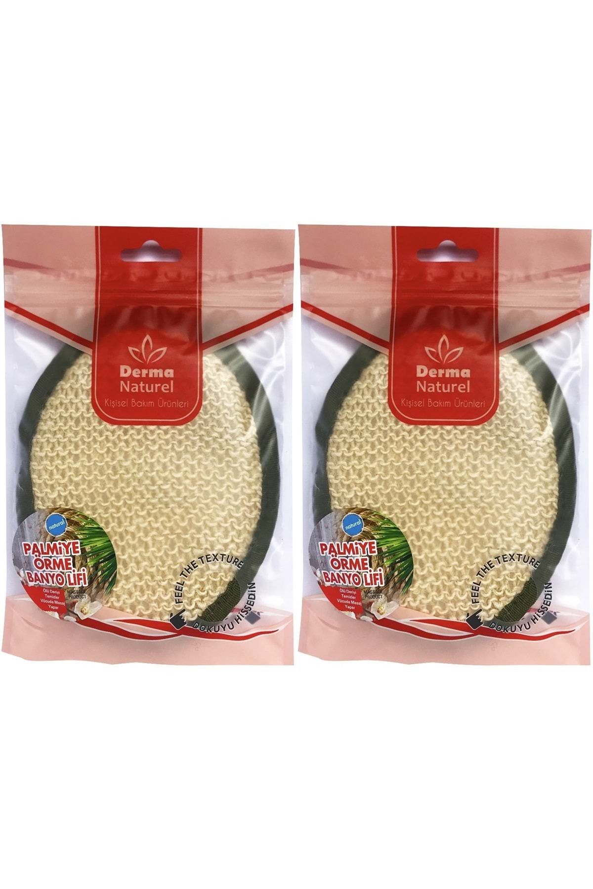 Derma Naturel Örme Banyo Yüz Lifi (15*24CM) MS-02 (2 Li Set)