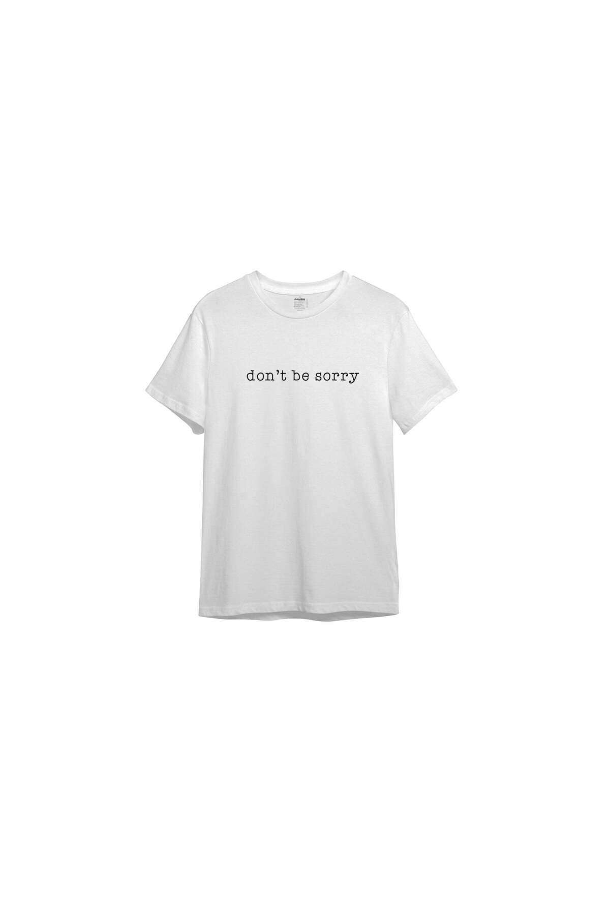 The Lucid Lab Don't Be Sorry Tişört - Beyaz