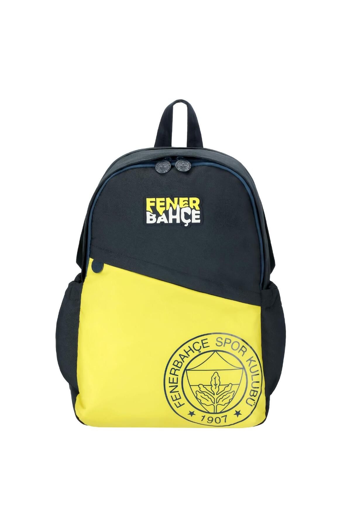 Fenerbahçe Laptop Bölmeli 3 Bölmeli Logo Baskılı Okul Sırt Çantası Lacivert (25736)