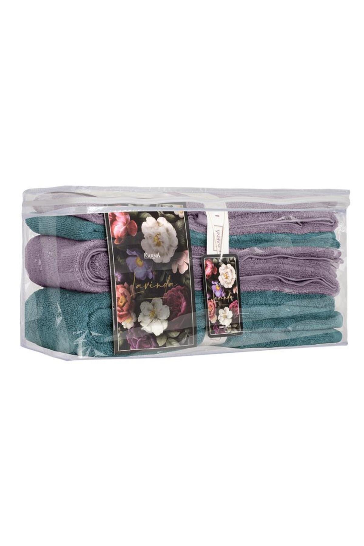 Karna Home-Lavinda & Matilda Towel Sets Stylish and Soft Textured 70X140 5