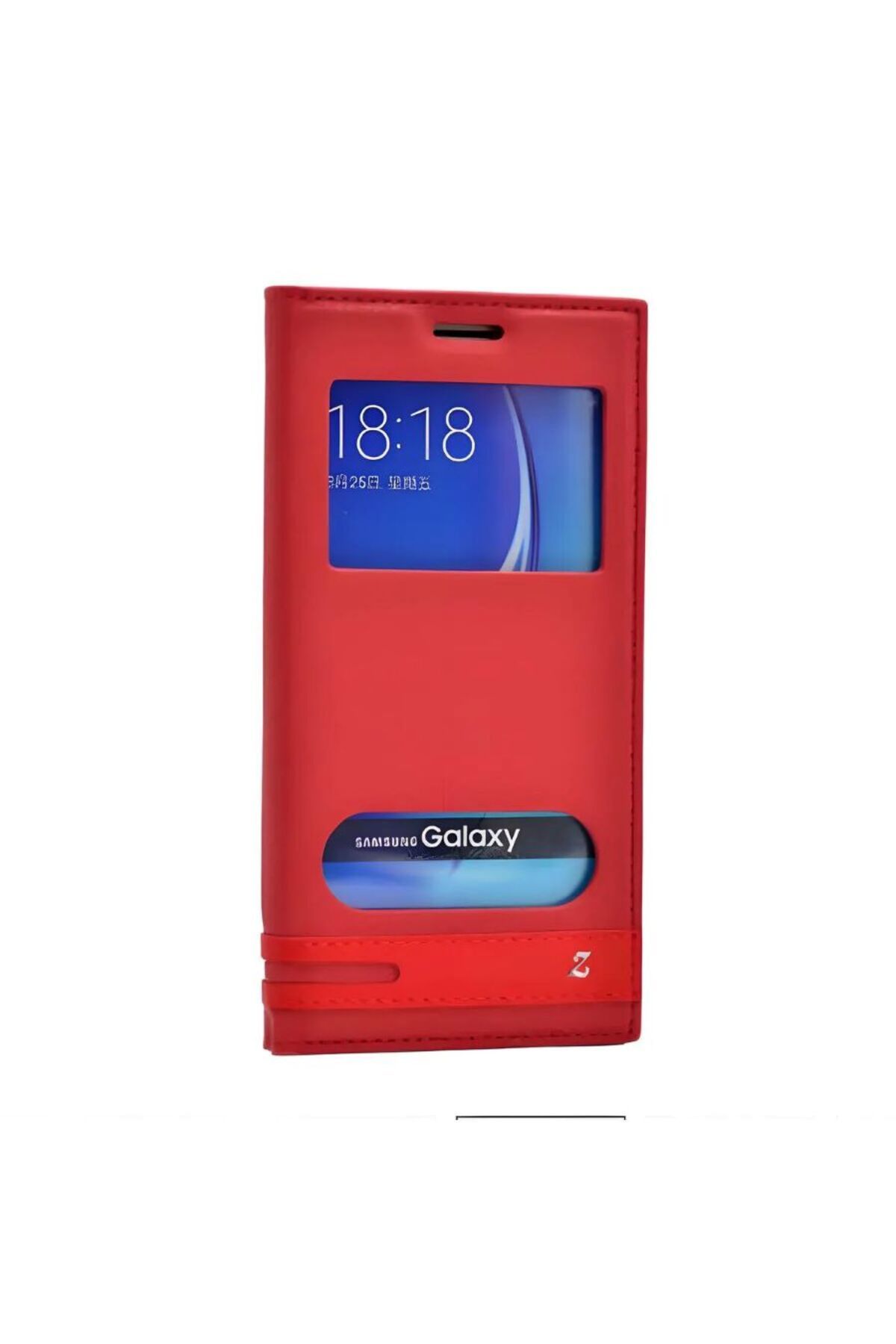 System Com Galaxy S8 Zore Elite Kapaklı Pencereli Kılıf