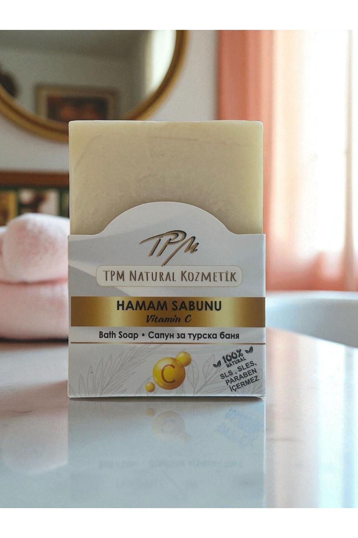 Tpm KUTULU HAMAM SABUNU EL YAPIMI VEGAN 150 GR