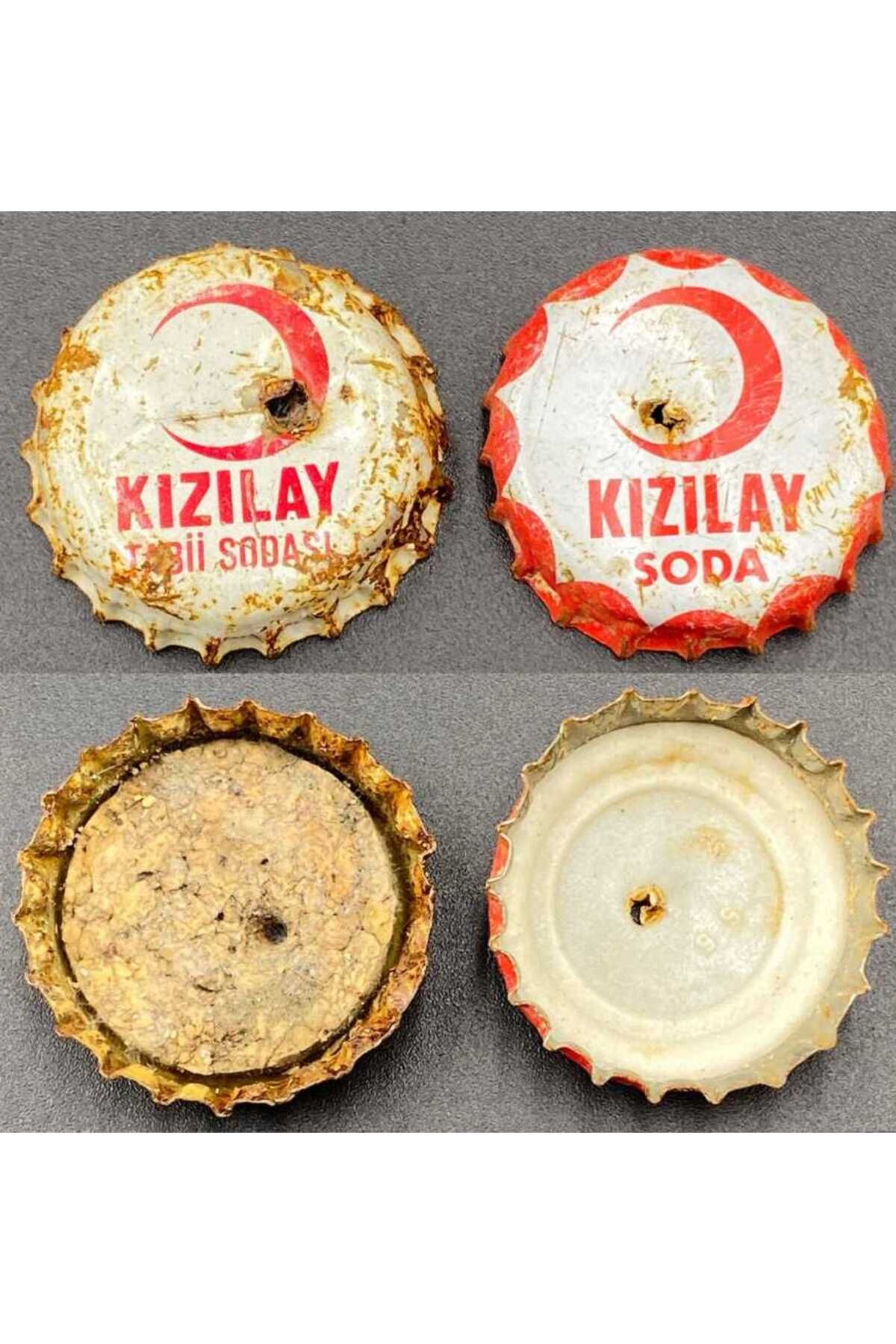 Gökçe Koleksiyon Kızılay Soda Gazoz Kapağı Lotu (Mantarlı) AOB3302