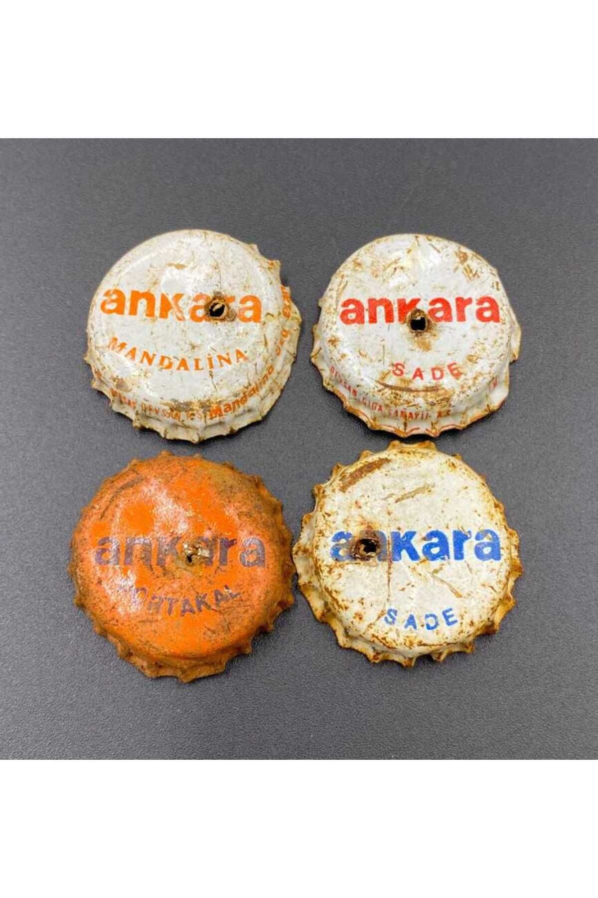 Gökçe Koleksiyon Ankara Gazoz Kapağı Lotu 4 Farklı AOB3300