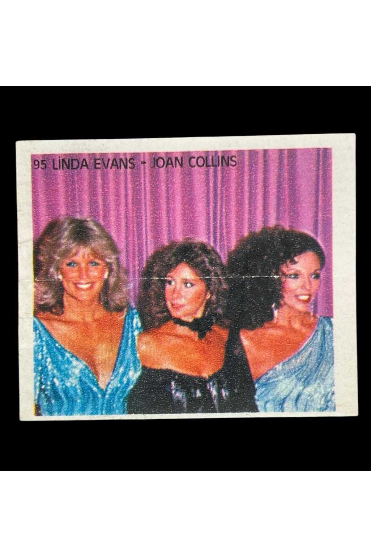 Gökçe Koleksiyon MİNTİ Sakız Kağıdı No 95 Linda Evans-Joan Collıns Stickers SKZ866