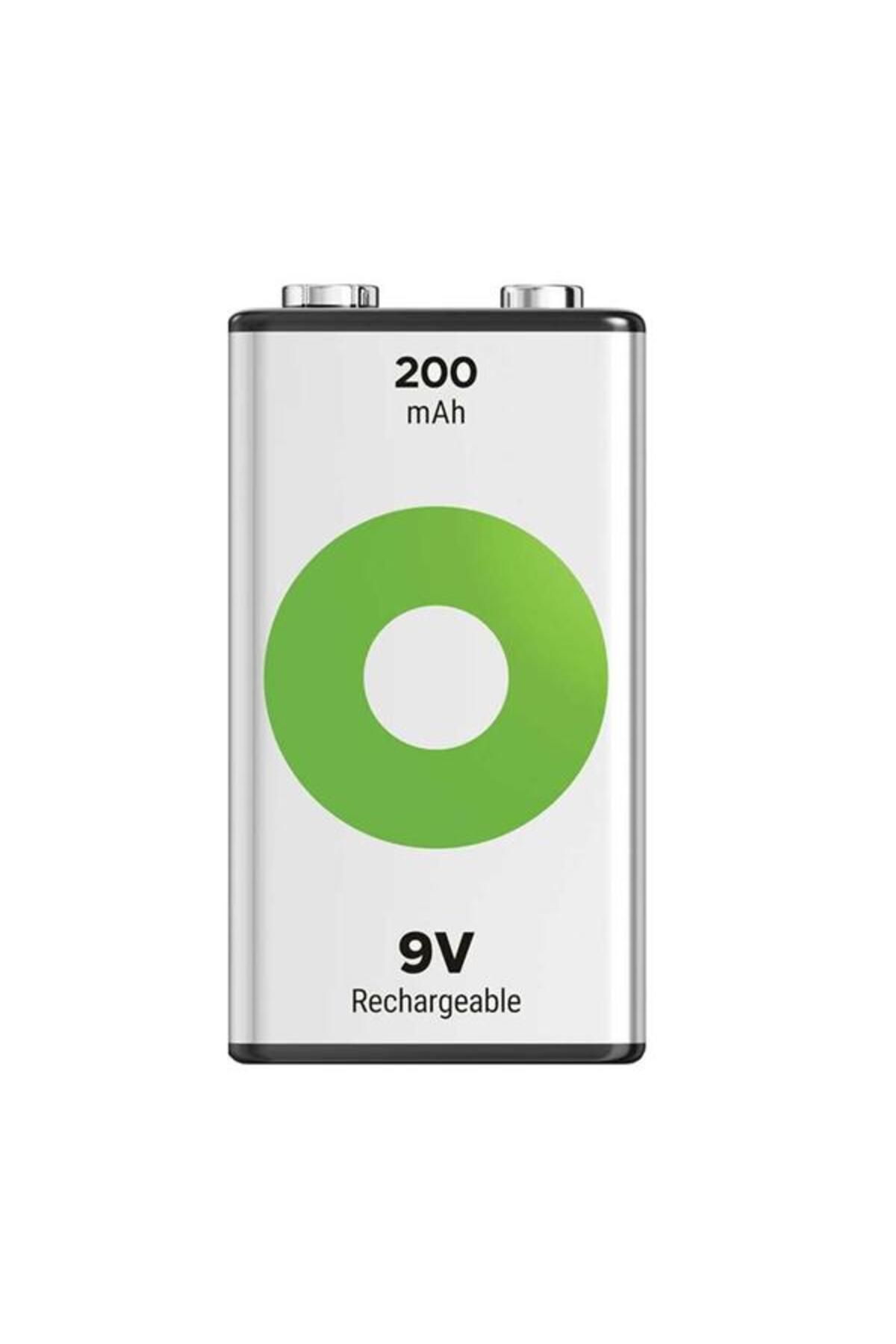 YİĞİTAUTOCLASS GP Batteries Recyko 200 Mah 9V Boy Ni-Mh Şarjlı Pil Tekli Paket