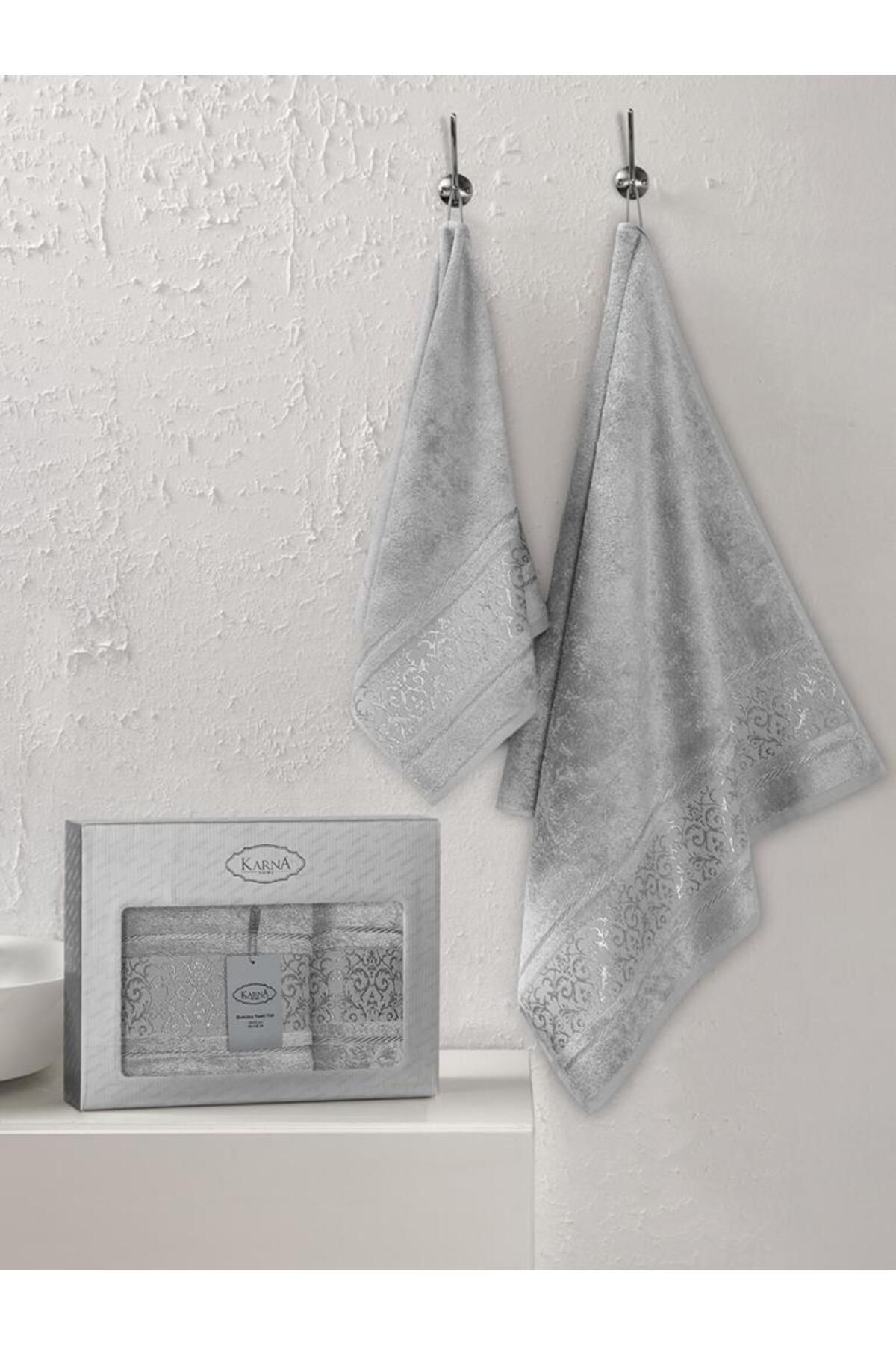 Karna Home Bambu Havlu Takımı Doğal ve Yumuşak Dokulu 50x90