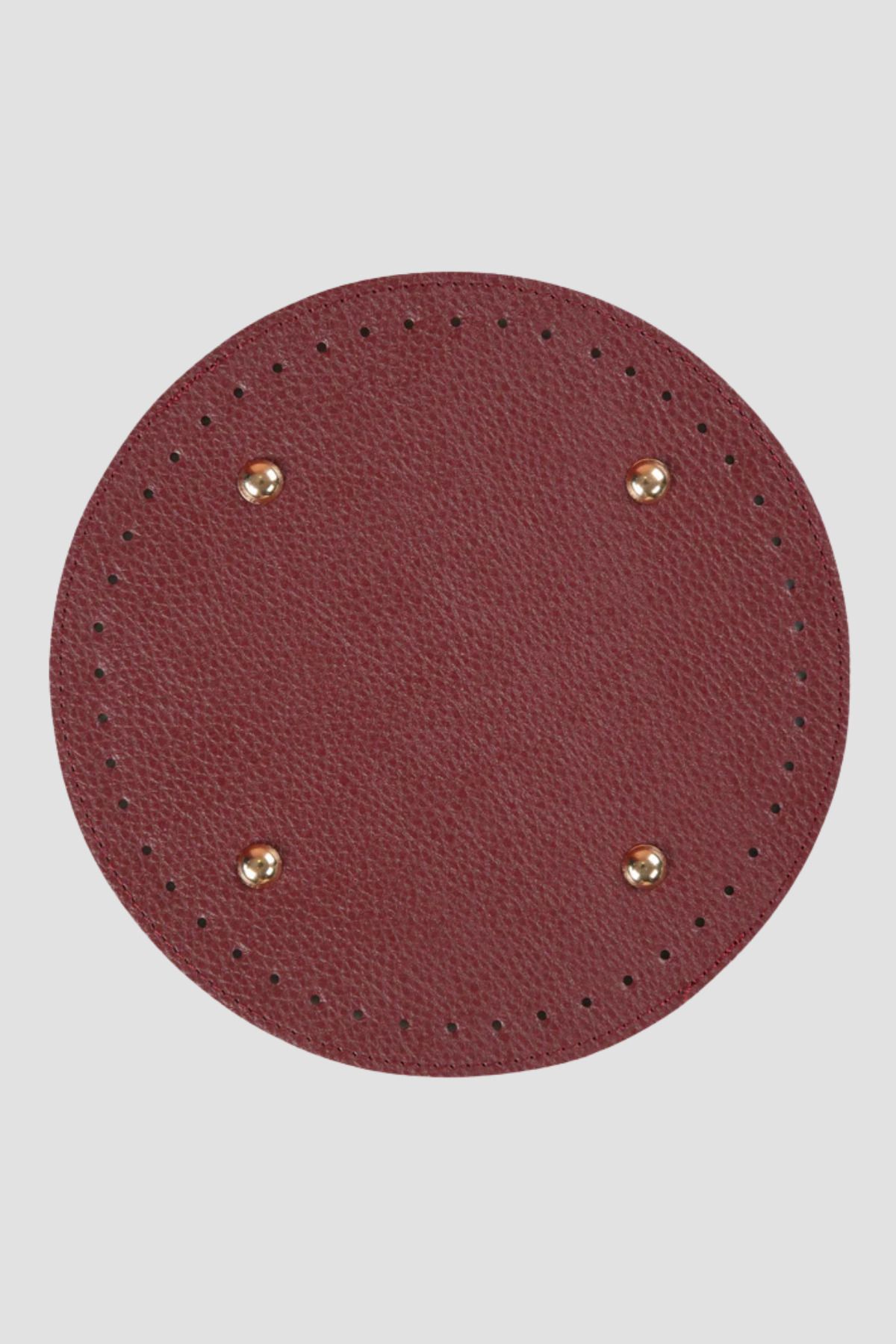 BD fold yarn Çanta Tabanı Yuvarlak 22 cm Bordo
